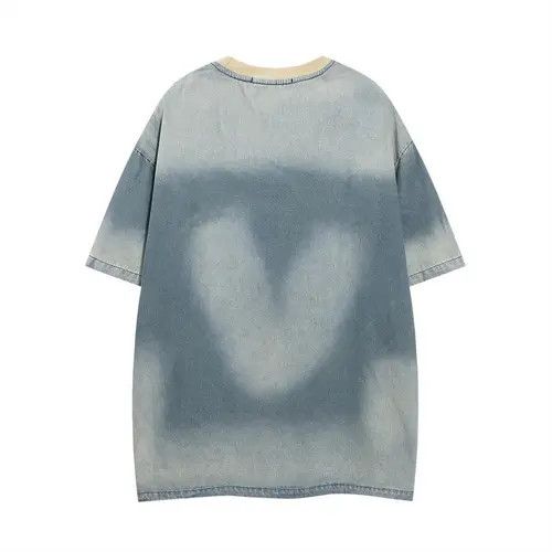 Other Letter Embroidered Denim Crew Neck Vintage T-Shirt Size US L / EU 52-54 / 3 - 2 Thumbnail