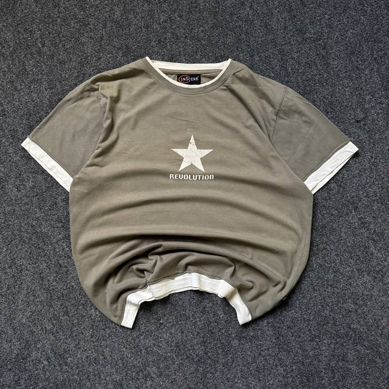 Le Grande Bleu (L.G.B.) VTG Adult Revolution T-shirts Big Logo Size XL Haki 00s USA Size US XL / EU 56 / 4 - 3 Thumbnail