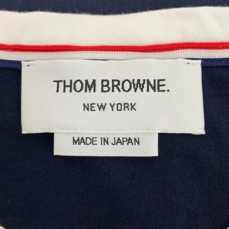 Thom Browne Thom Browne Blue cotton round neck short sleeves with side Size M / US 6-8 / IT 42-44 - 6 Thumbnail