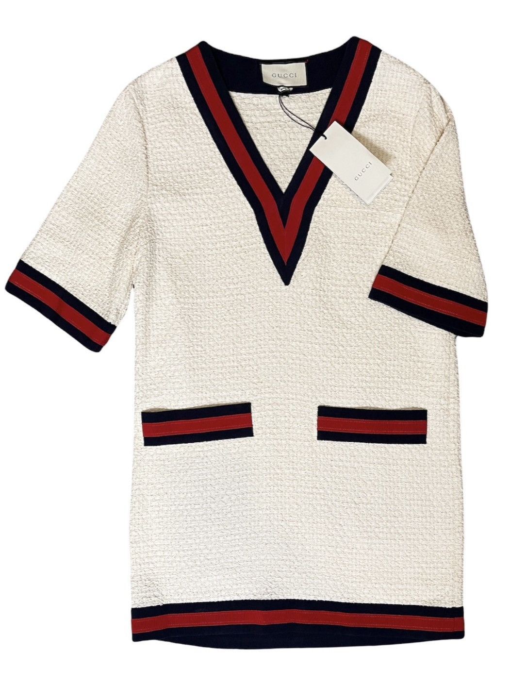 Gucci Gucci New Light Tweed Gardenia Casual Dress