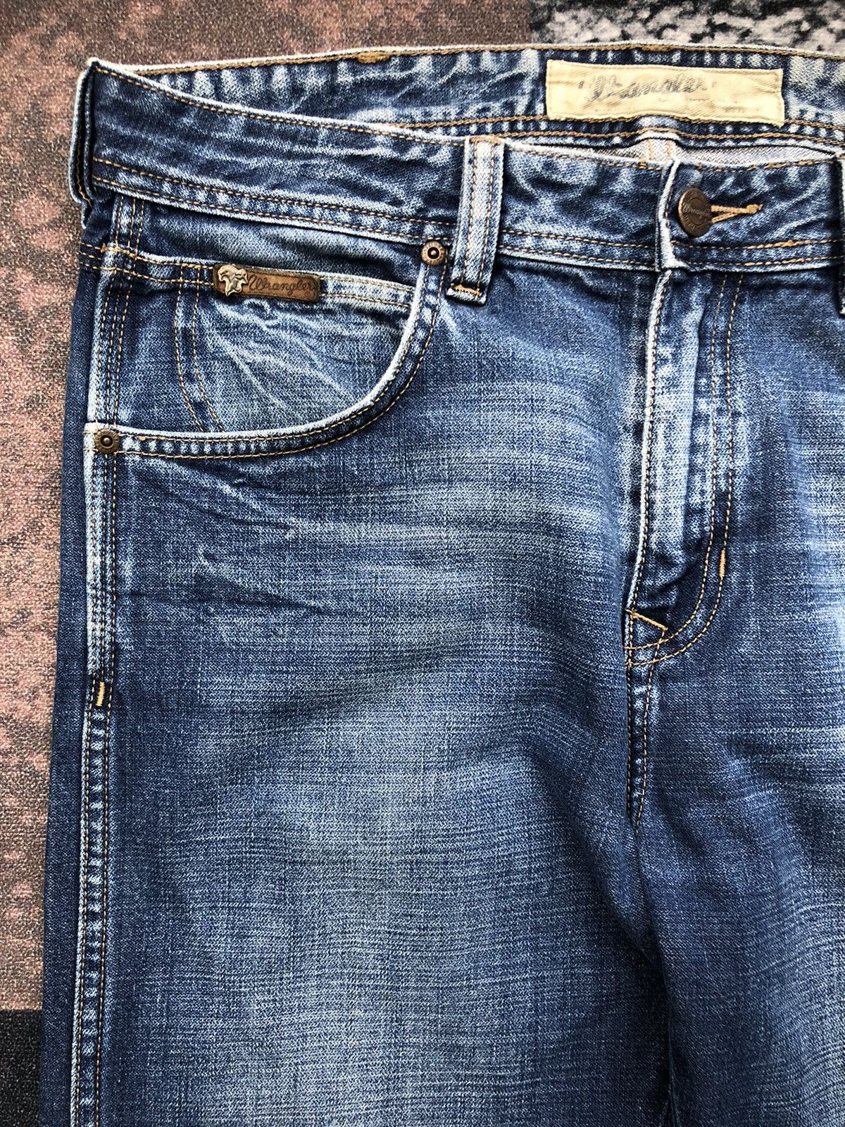 Vintage Vintage Wrangler Regular Fit Straight Jeans Size US 35 - 4 Thumbnail