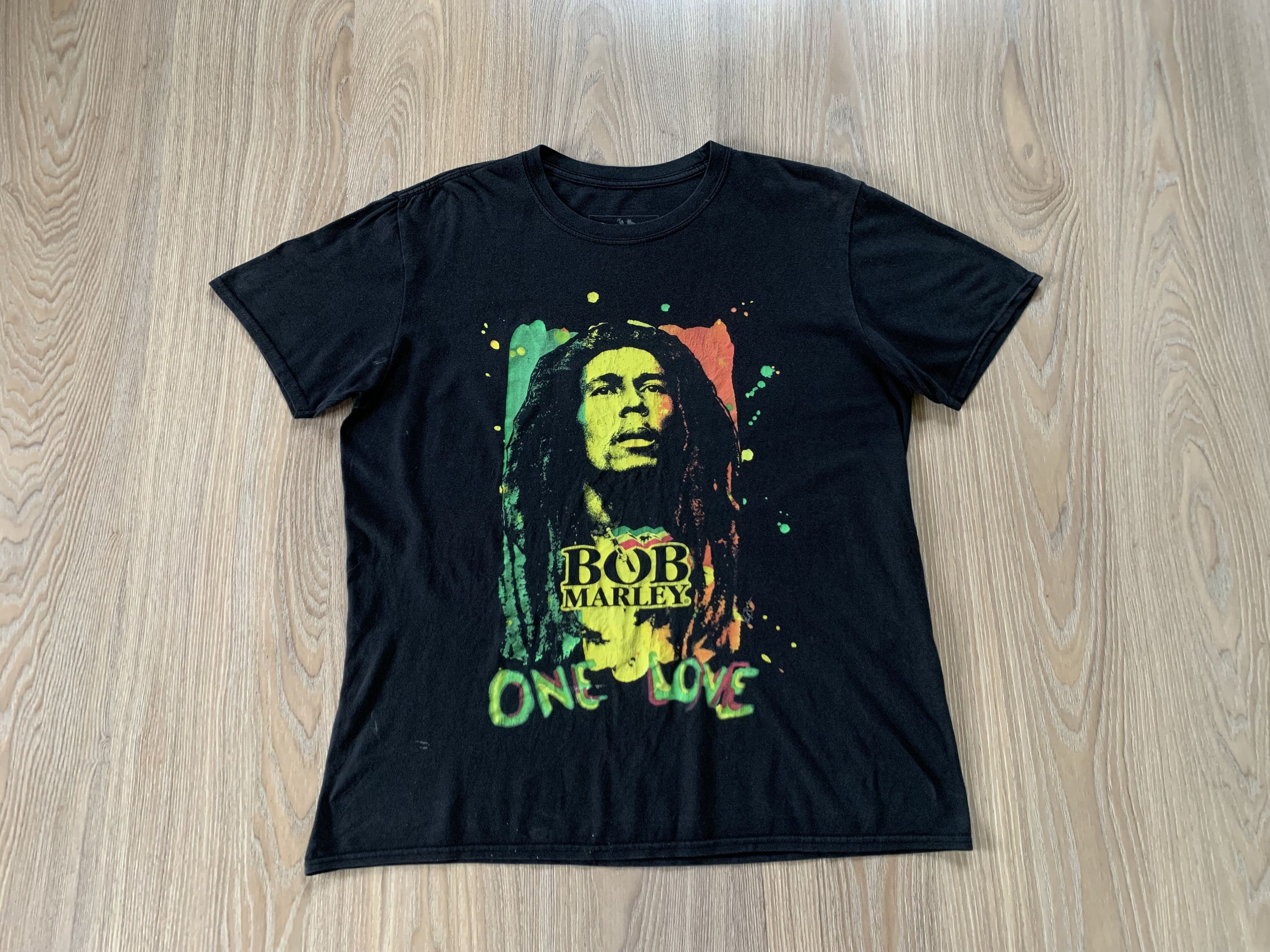 Bob Marley × Vintage Vintage Bob Marley One Love Graphic Print T-Shirt Size US M / EU 48-50 / 2 - 2 Thumbnail