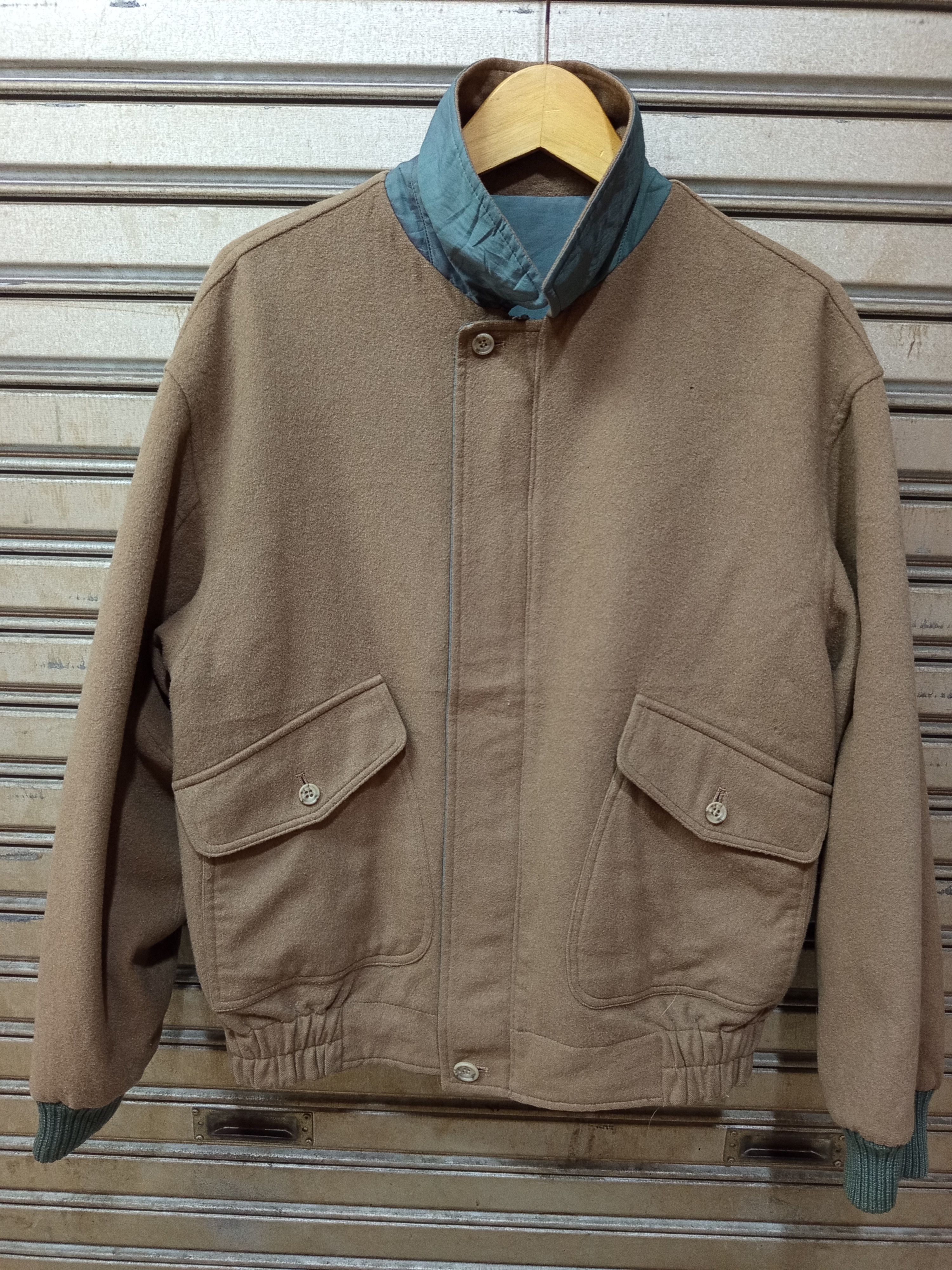Aquascutum 1990s Aquascutum Reversible Bomber Jacket Size US L / EU 52-54 / 3 - 12 Thumbnail