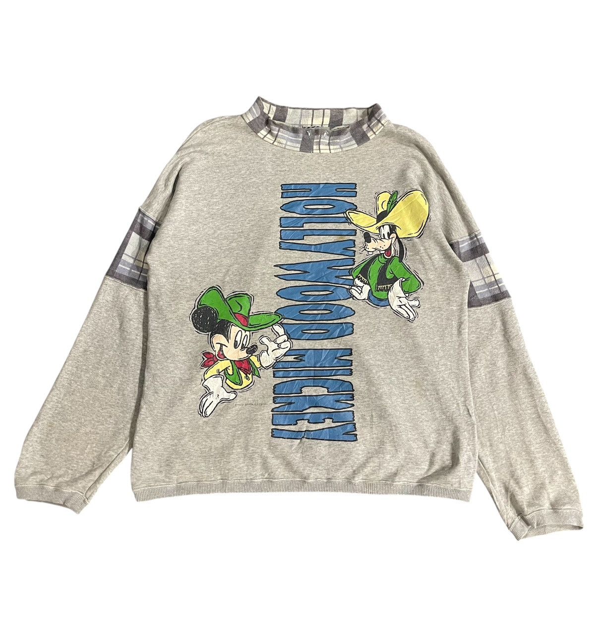 Disney Vintage Disney Hollywood Mickey Crewneck Sweatshirt Size US L / EU 52-54 / 3 - 1 Thumbnail
