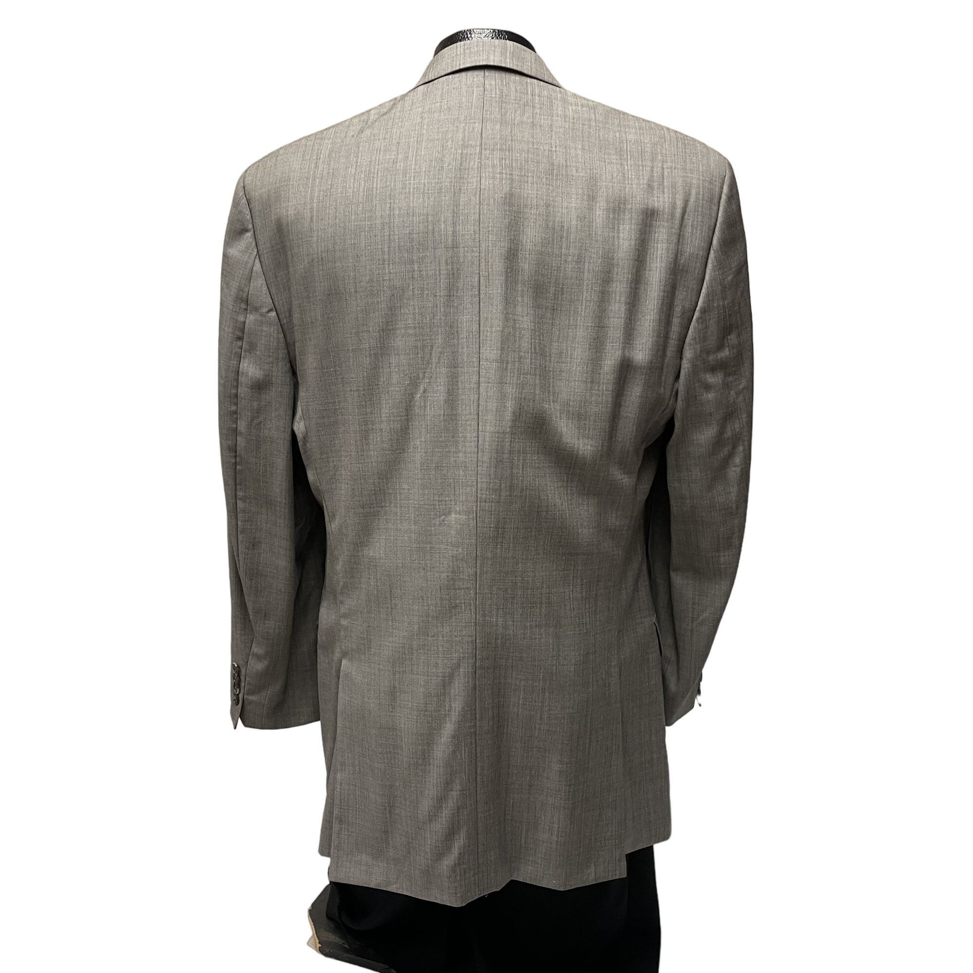 Ralph Lauren Ralph Lauren Gray Silver Sport Coat 3 BTN Wool Jacket Size 42L - 3 Thumbnail