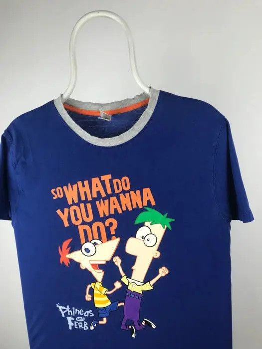 Anime Phineas and ferb T-shirt anima Cartoon Network size Medium Size US M / EU 48-50 / 2 - 3 Thumbnail