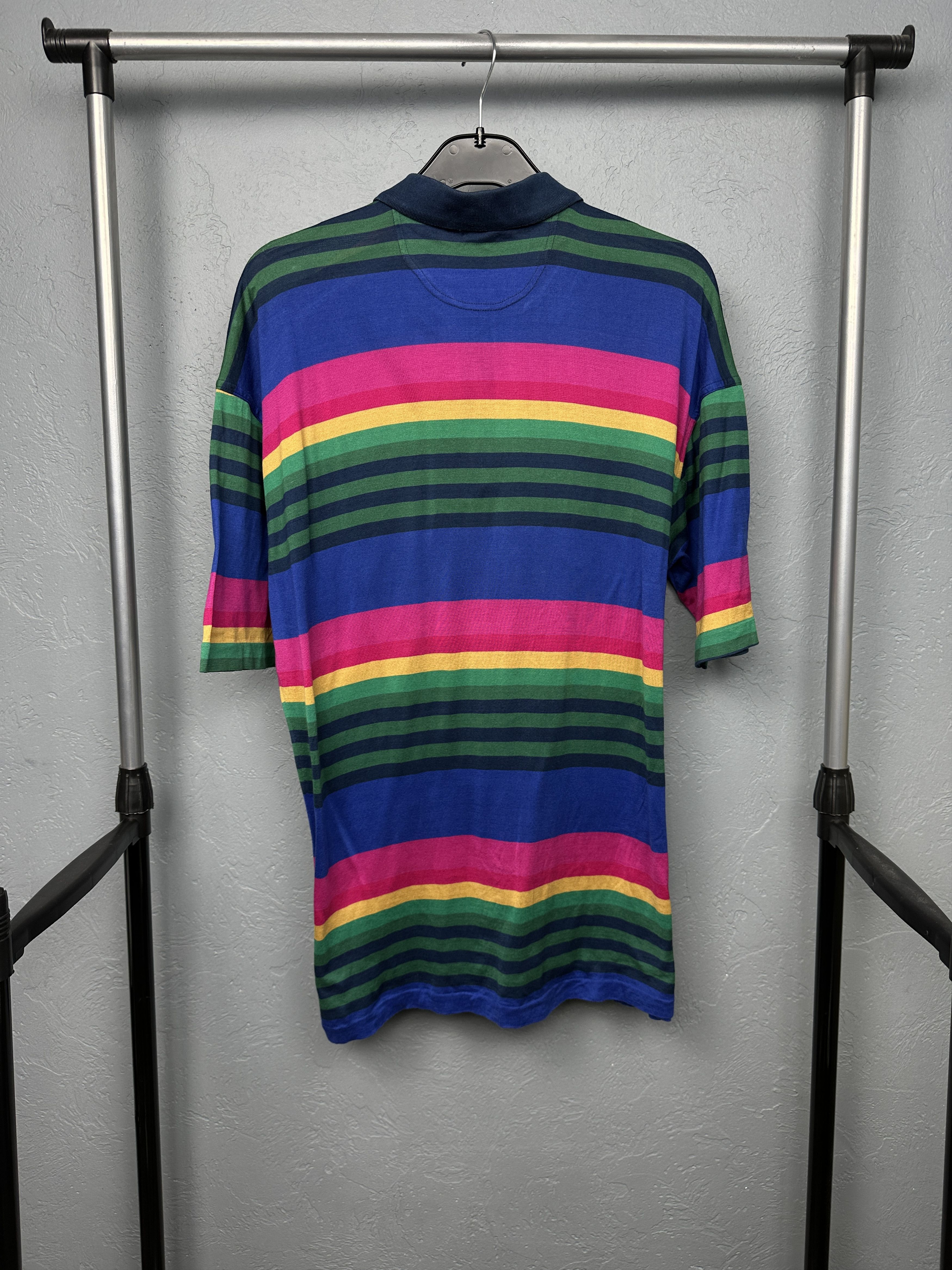 Paul & Shark Paul & Shark Vintage Mens Striped Polo Shirt Size US L / EU 52-54 / 3 - 9 Thumbnail