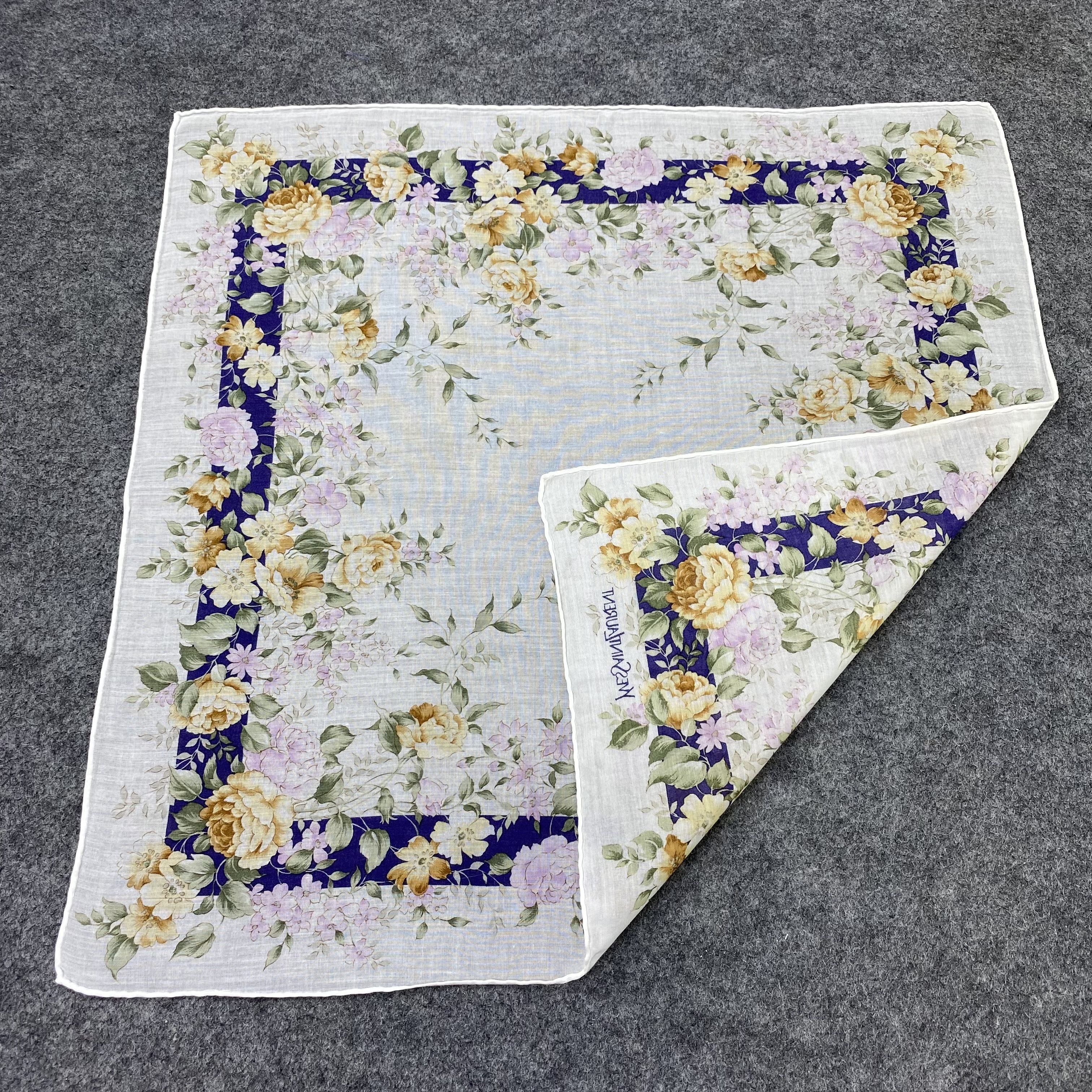 Yves Saint Laurent Yves Saint Lauren Handkerchief / Bandana / Neckerchief-B2085 Size ONE SIZE - 5 Thumbnail