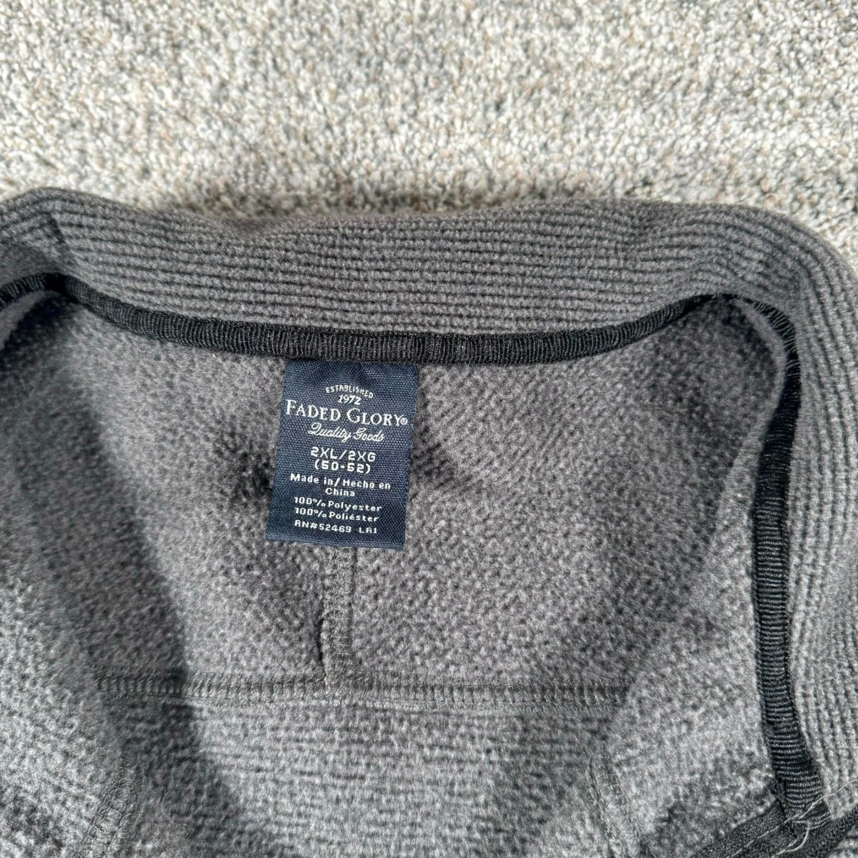Faded Glory Faded Glory 1/4 Zip Sweater Mens 2XL Gray Fleece Zipper Pullover Streetwear Y2K Size US XXL / EU 58 / 5 - 3 Thumbnail