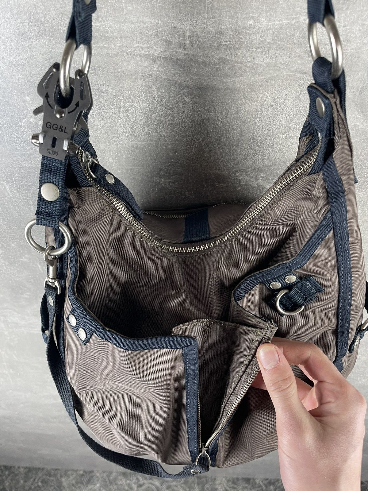 George Gina & Lucy George Gina & Lucy BANANA SPLIT Nylon Shoulder Bag Brown Size ONE SIZE - 8 Thumbnail