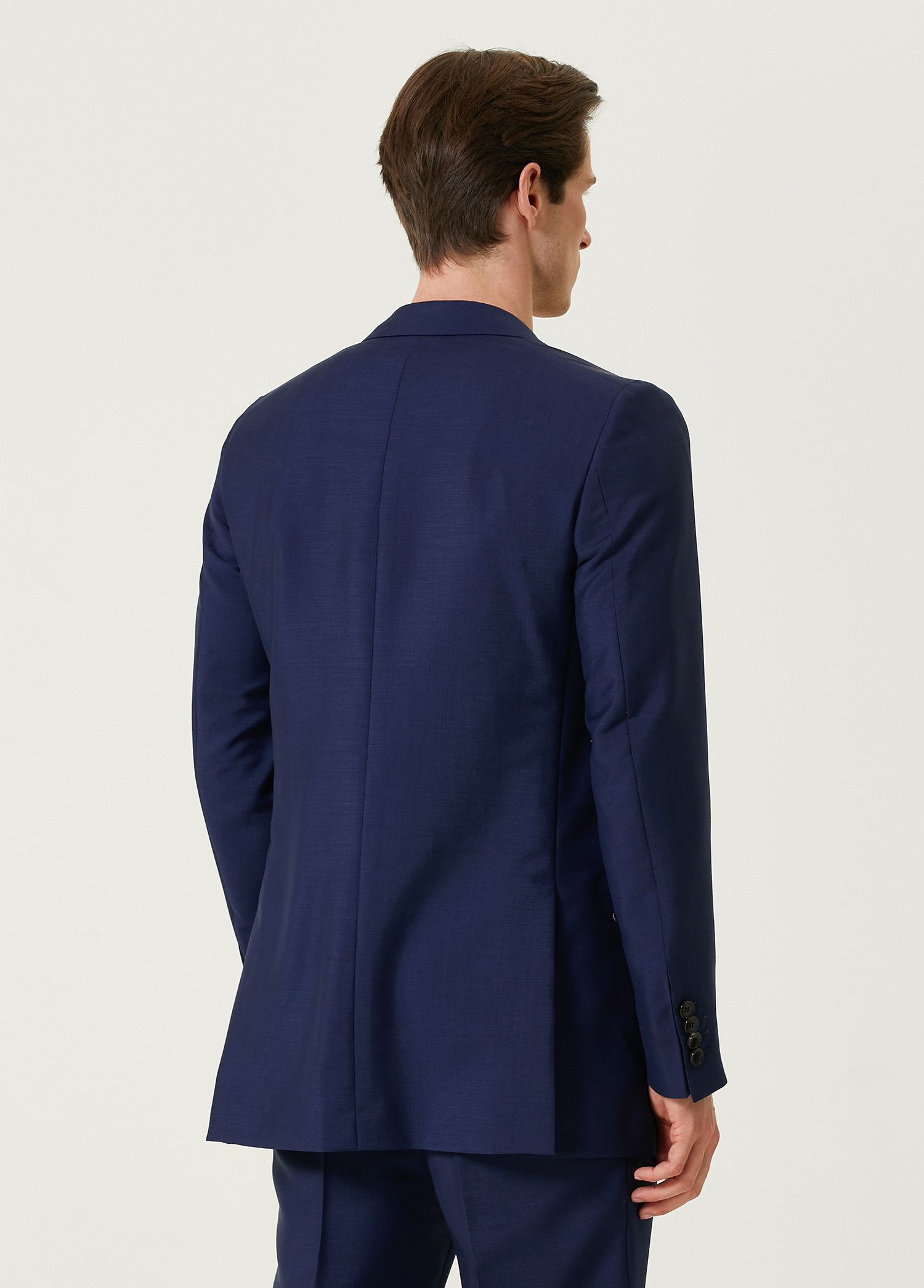 Bally o1y1224 Double Breasted Silk Blazer in Navy Size US M / EU 48-50 / 2 - 4 Thumbnail