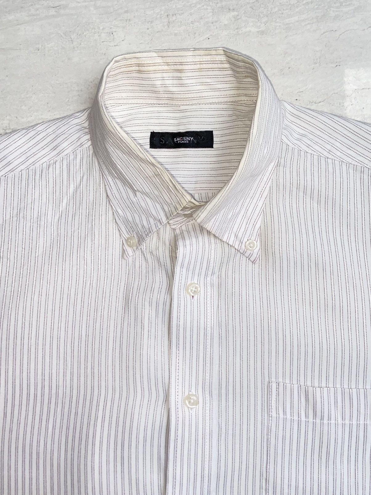 Yohji Yamamoto SACSNY Y’SACCS Striped Shirt Size US M / EU 48-50 / 2 - 10 Thumbnail