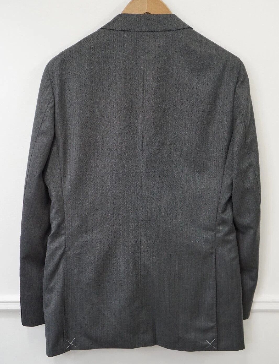 Suitsupply Men Suitsupply Blazer Havana Peak Jetted Grey Wool S130 US38 Size 38R - 2 Thumbnail