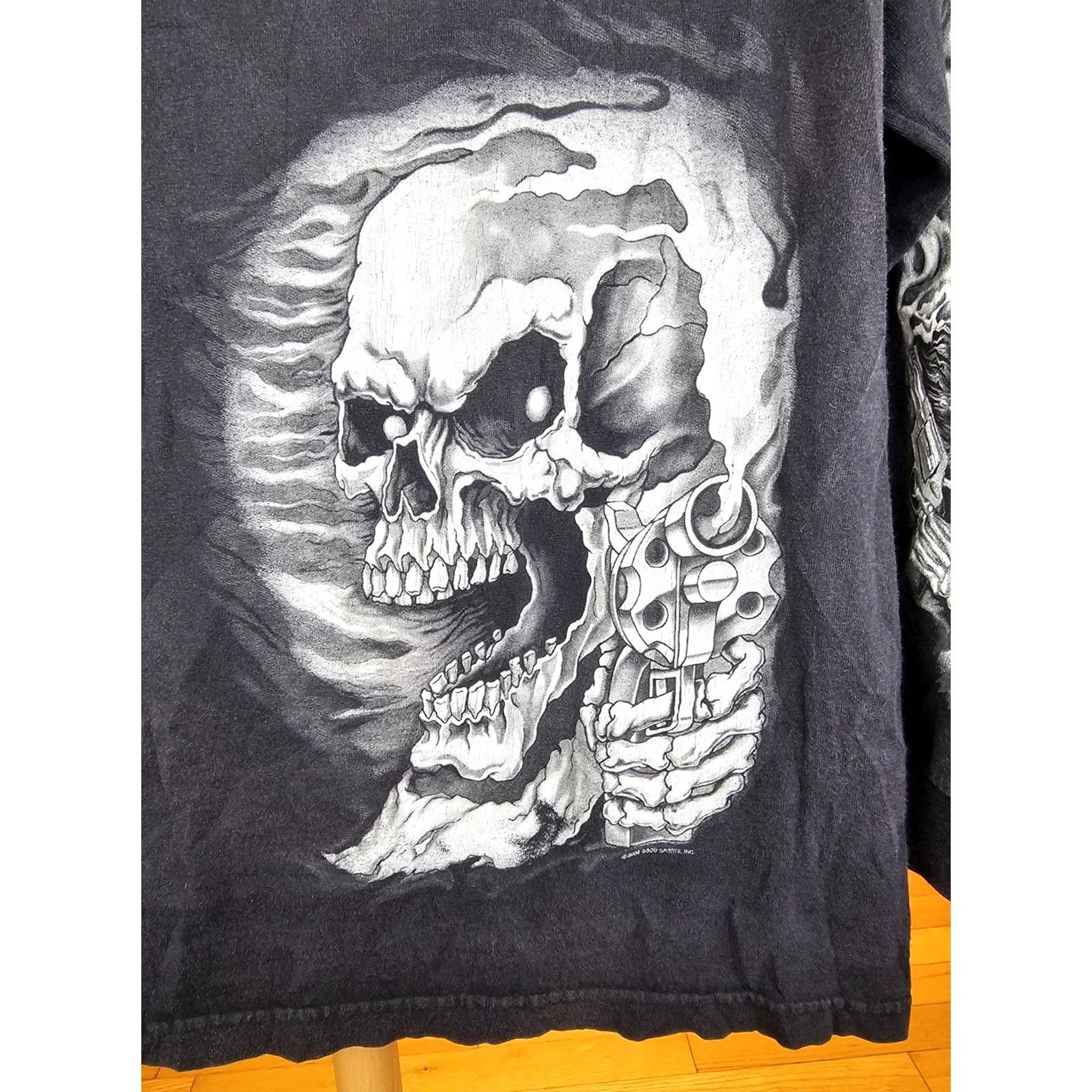 Vintage VINTAGE TORTILLA FLAT 2ND AMENDMENT HOMELAND SECURITY SKULL LONG SLEEVE T-SHIRT Size US L / EU 52-54 / 3 - 3 Thumbnail