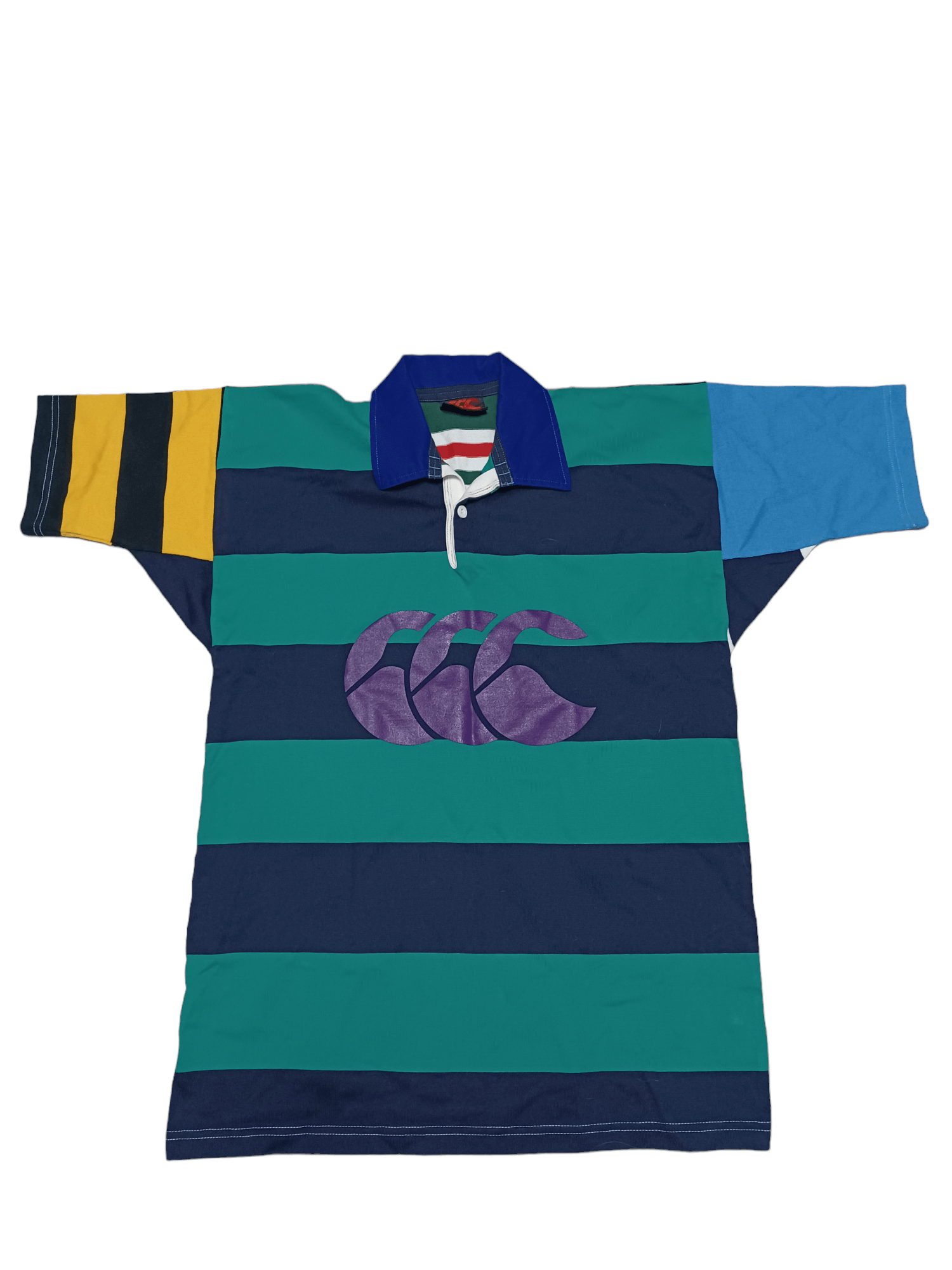 Canterbury of New Zealand FANTASTIC FIRE CANTERBURY BIGLOGO RUGBY POLO SHIRT Size US M / EU 48-50 / 2 - 1 Thumbnail