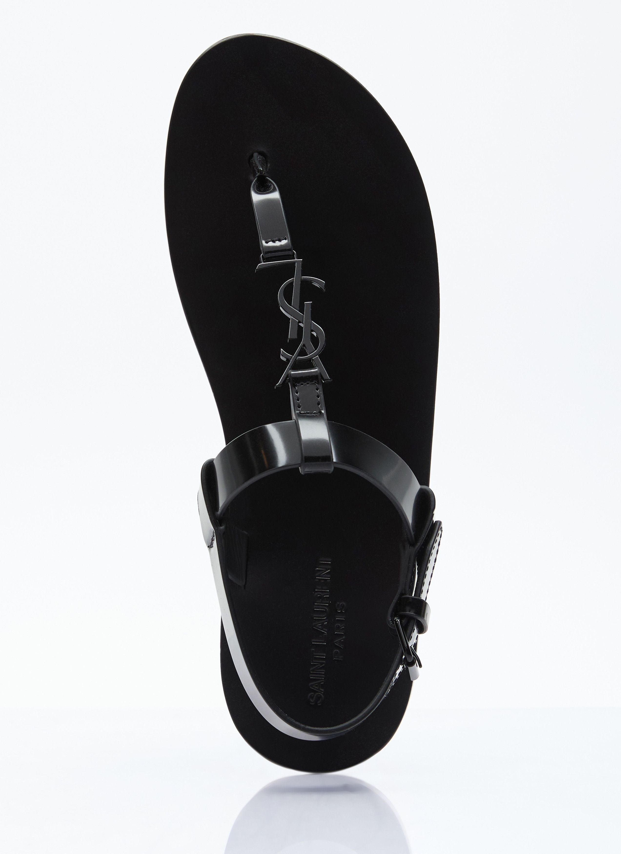 Saint Laurent Paris o1b1hav110526 775804 Cassandre Sandals in Glazed Leather Size US 9 / EU 42 - 7 Thumbnail