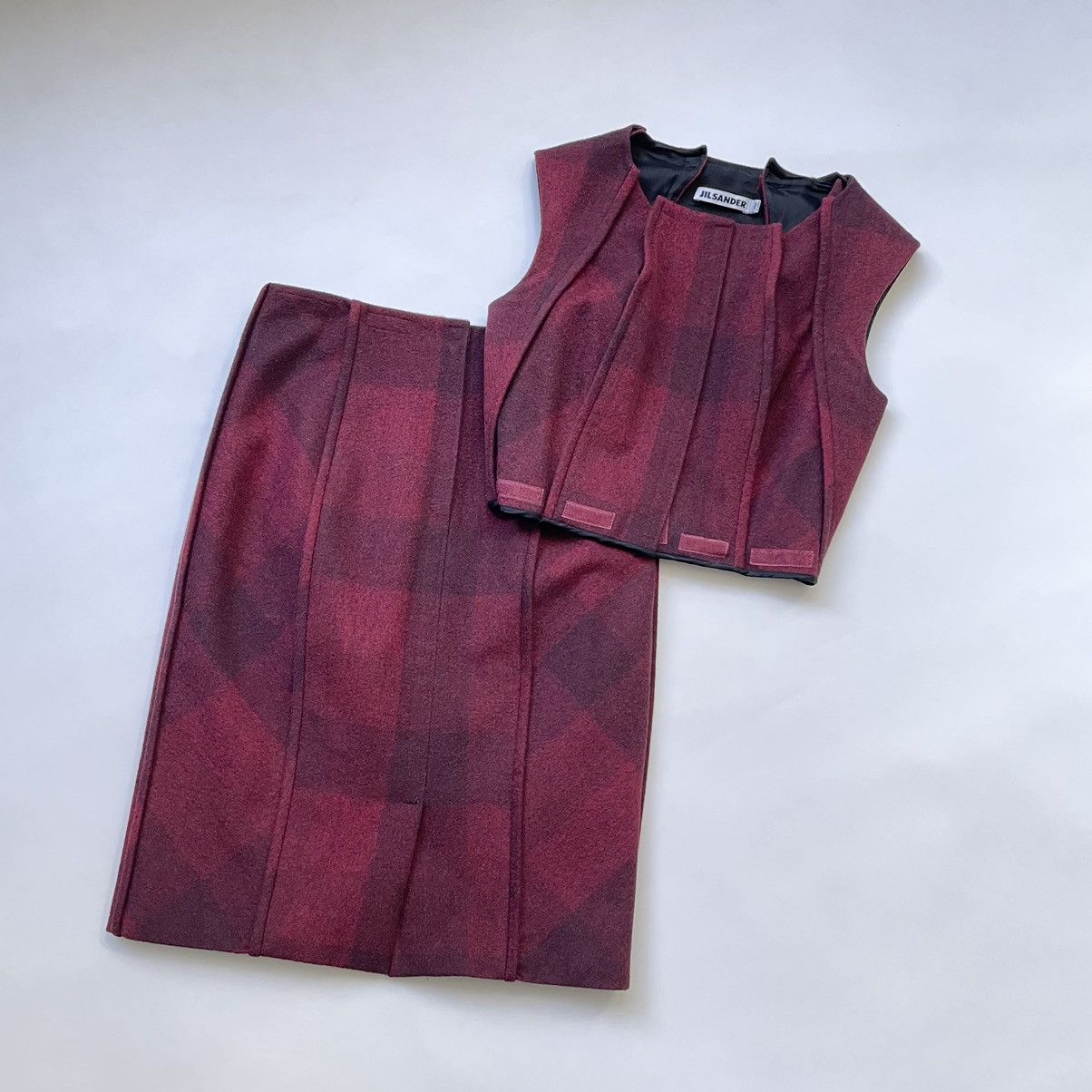 Jil Sander A/W 10 Wool 2 Piece ‘Velcro Dress’ Size S / US 4 / IT 40 - 23 Thumbnail