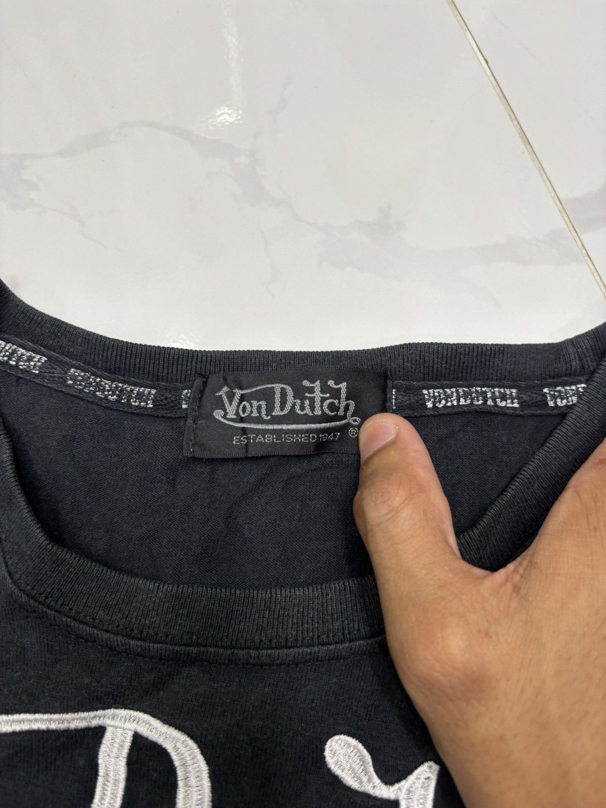 Von Dutch 🖤Von Dutch Leave Me In Peace Longsleeve Shirt Size US S / EU 44-46 / 1 - 7 Thumbnail