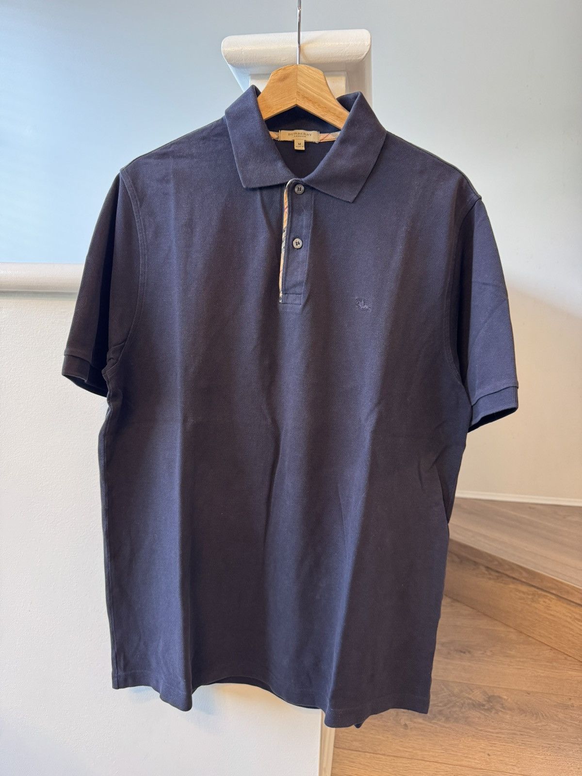Burberry Navy Burberry Polo Size US M / EU 48-50 / 2 - 1 Thumbnail