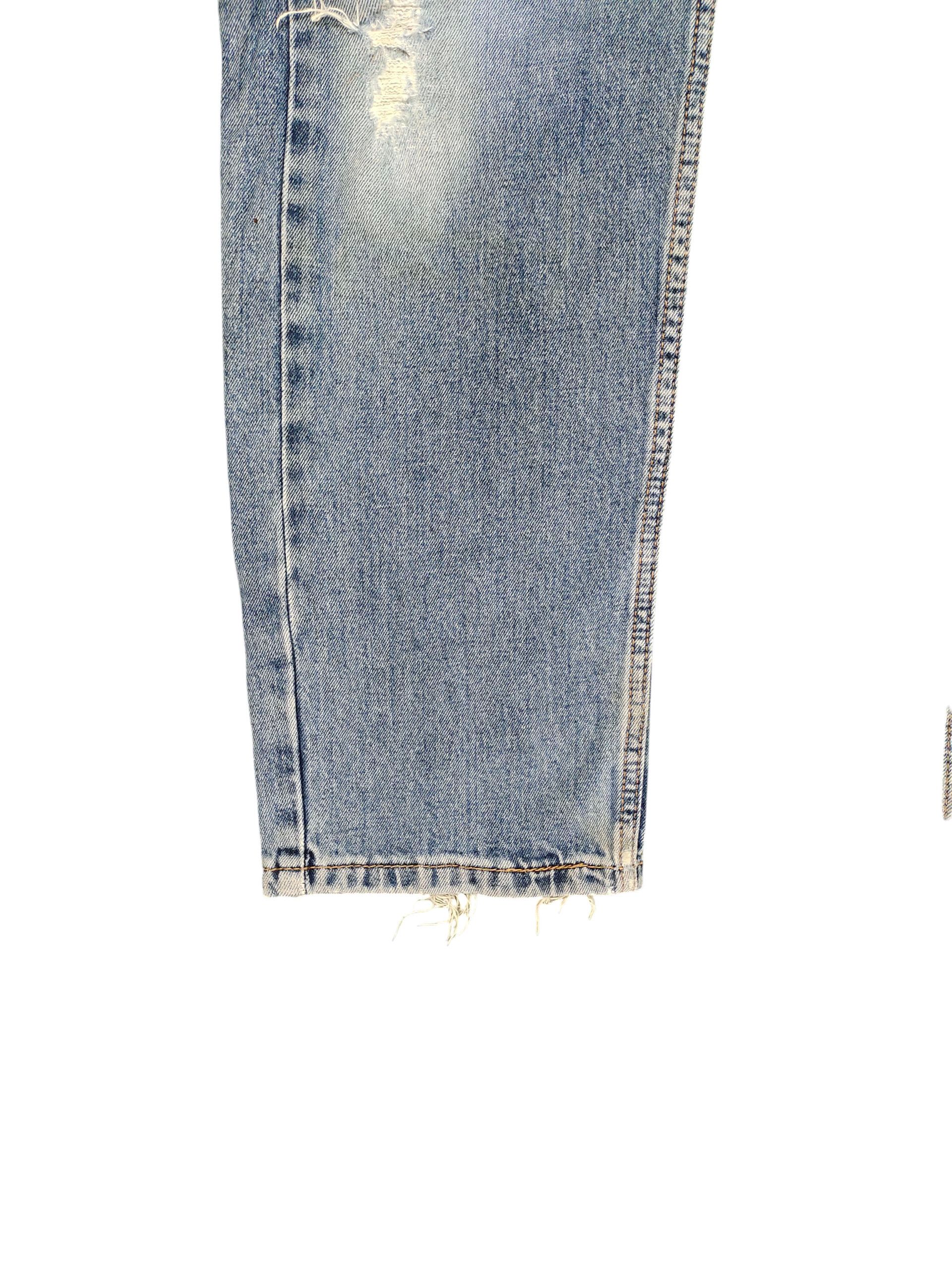 Levi's Vintage Clothing Vintage Levis 505 Clawmark Distress Sand Wash Denim Jeans Size US 30 / EU 46 - 6 Thumbnail