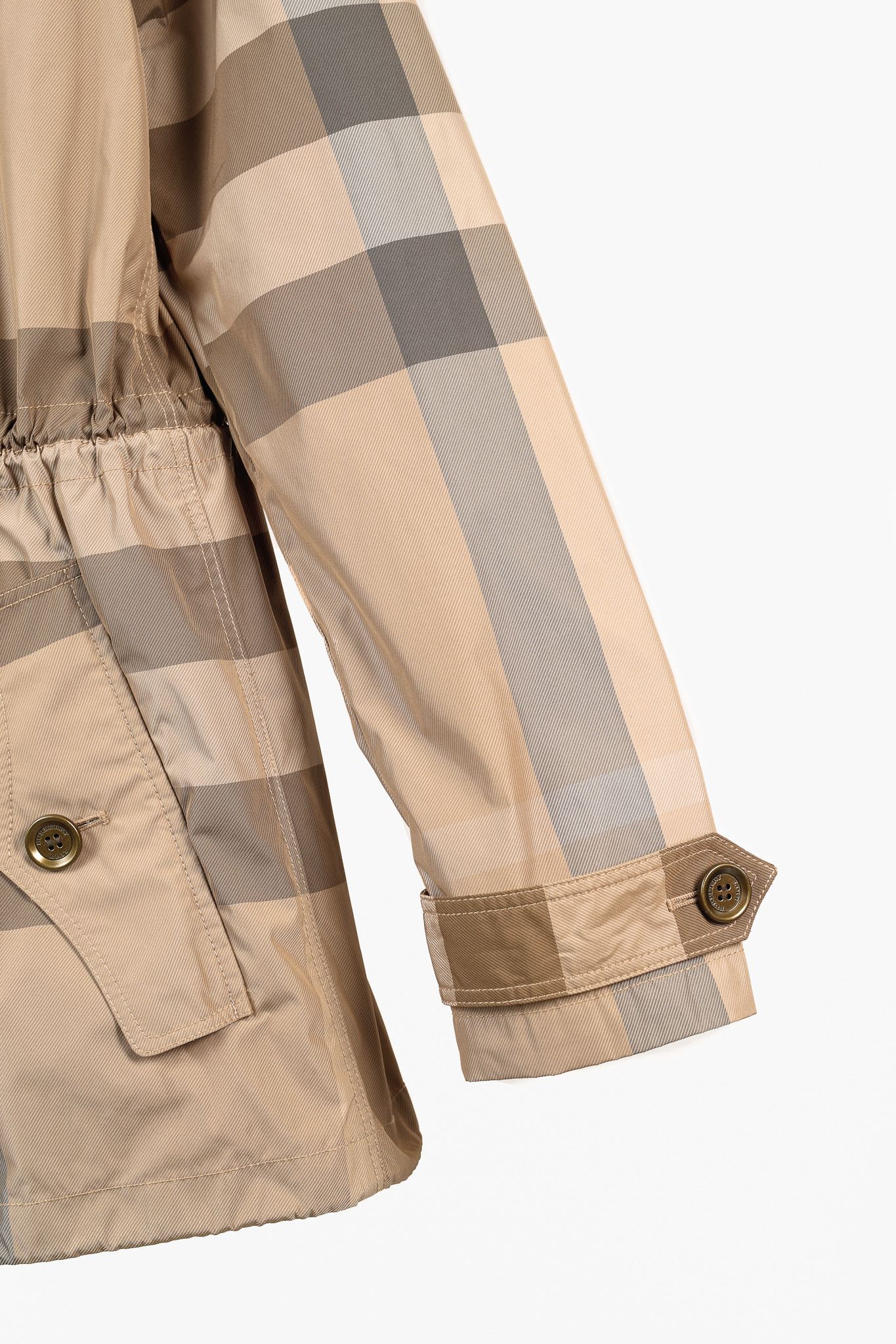 Burberry Burberry Brit Light-Brown Check Rain Jacket Size M / US 6-8 / IT 42-44 - 6 Thumbnail