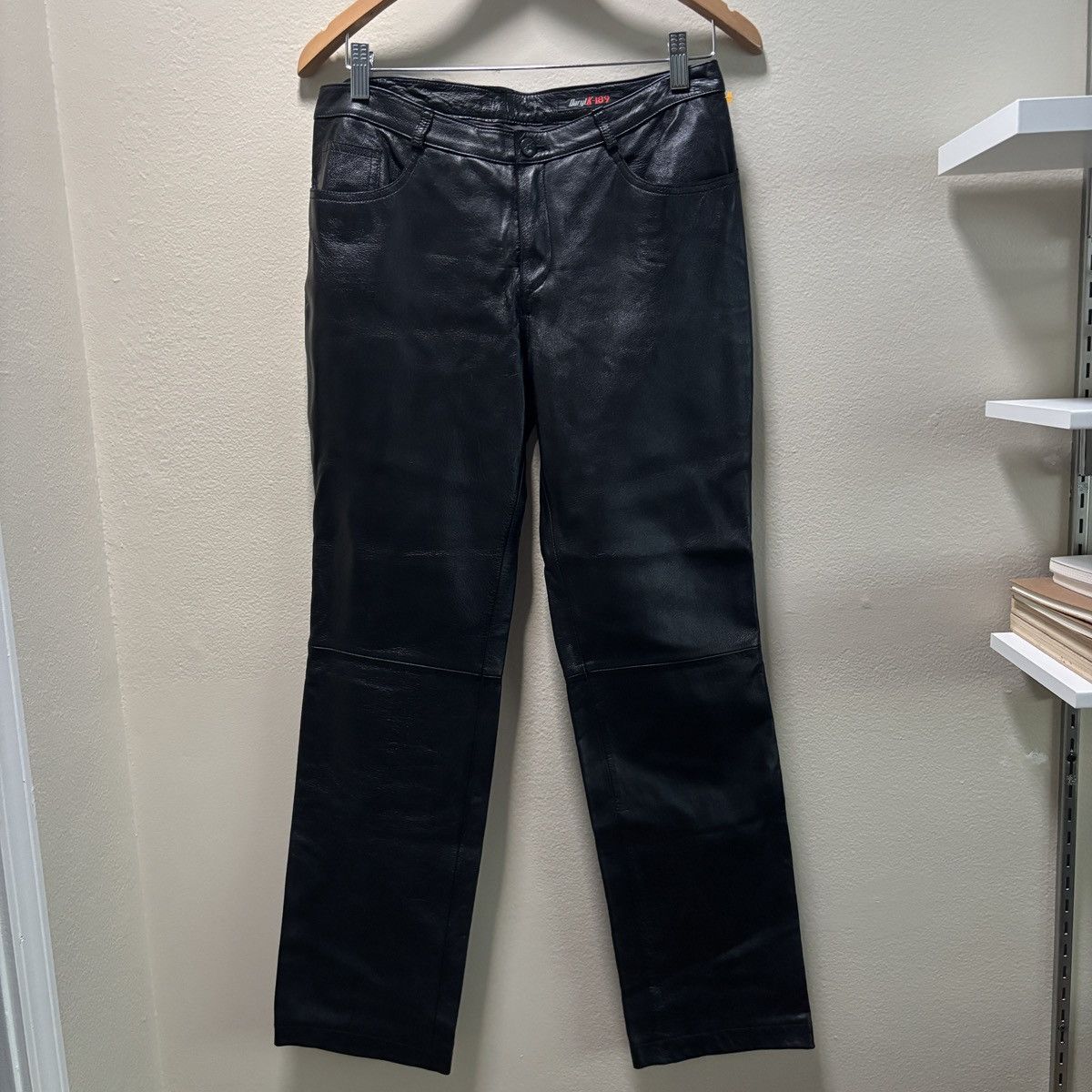 DarylK-189 Vintage Y2K genuine leather pants
