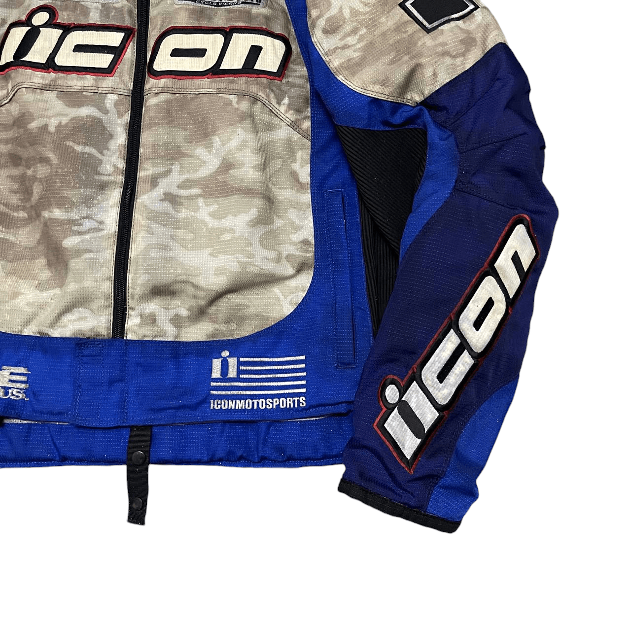 ICON Motorsports Vintage Icon Moto Racing Merc Stage Jacket with Padding Size US XL / EU 56 / 4 - 4 Thumbnail