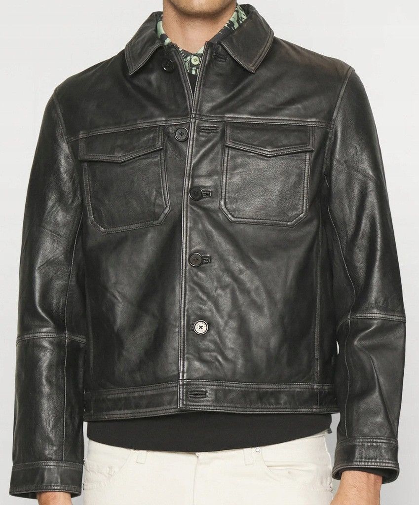Zadig & Voltaire !DS! SS23 Zadig & Voltaire Lasso Dyed Leather Jacket Size US M / EU 48-50 / 2 - 1 Thumbnail