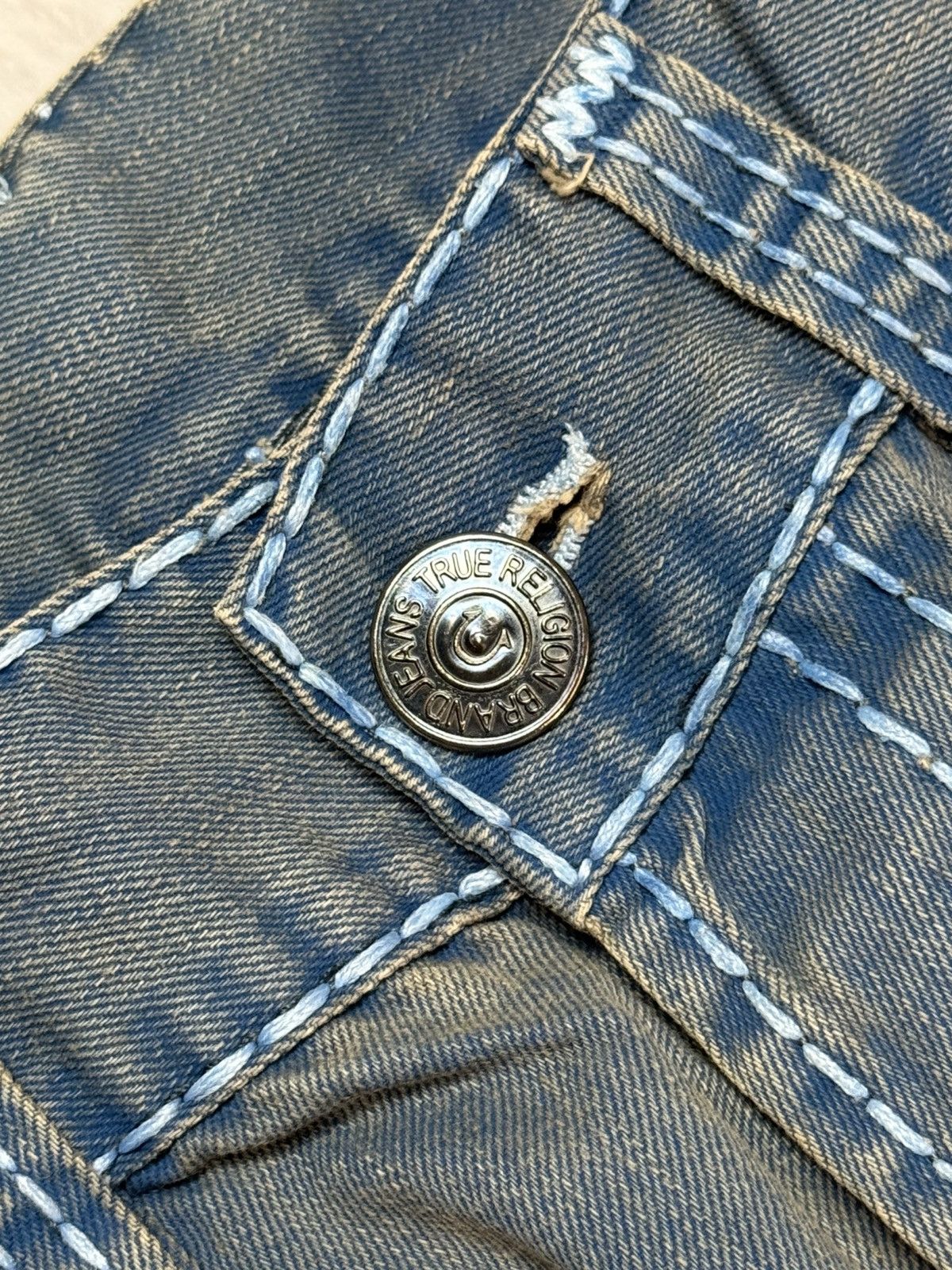 True Religion True Religion Vintage Ricky Super T Distressed Y2K Jeans Size US 36 / EU 52 - 8 Thumbnail