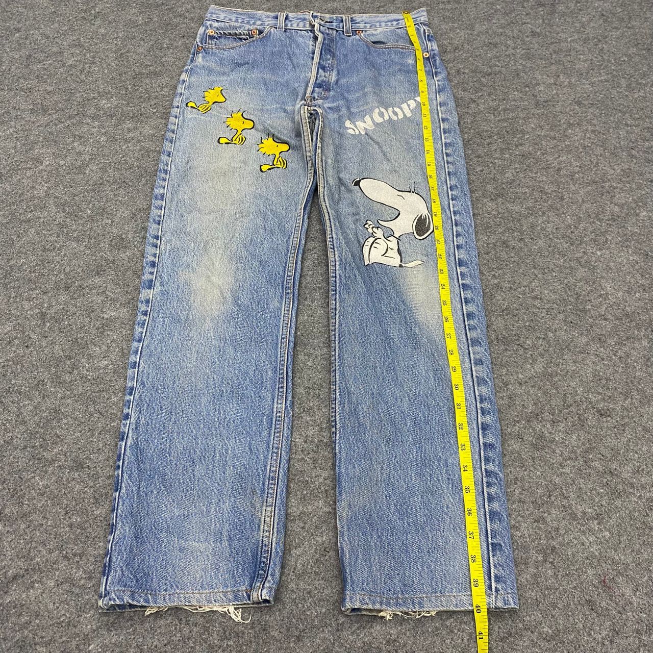 Levi's 💥Best Offer💥Vintage 90s Levis x snoopy Denim Size US 32 / EU 48 - 3 Thumbnail