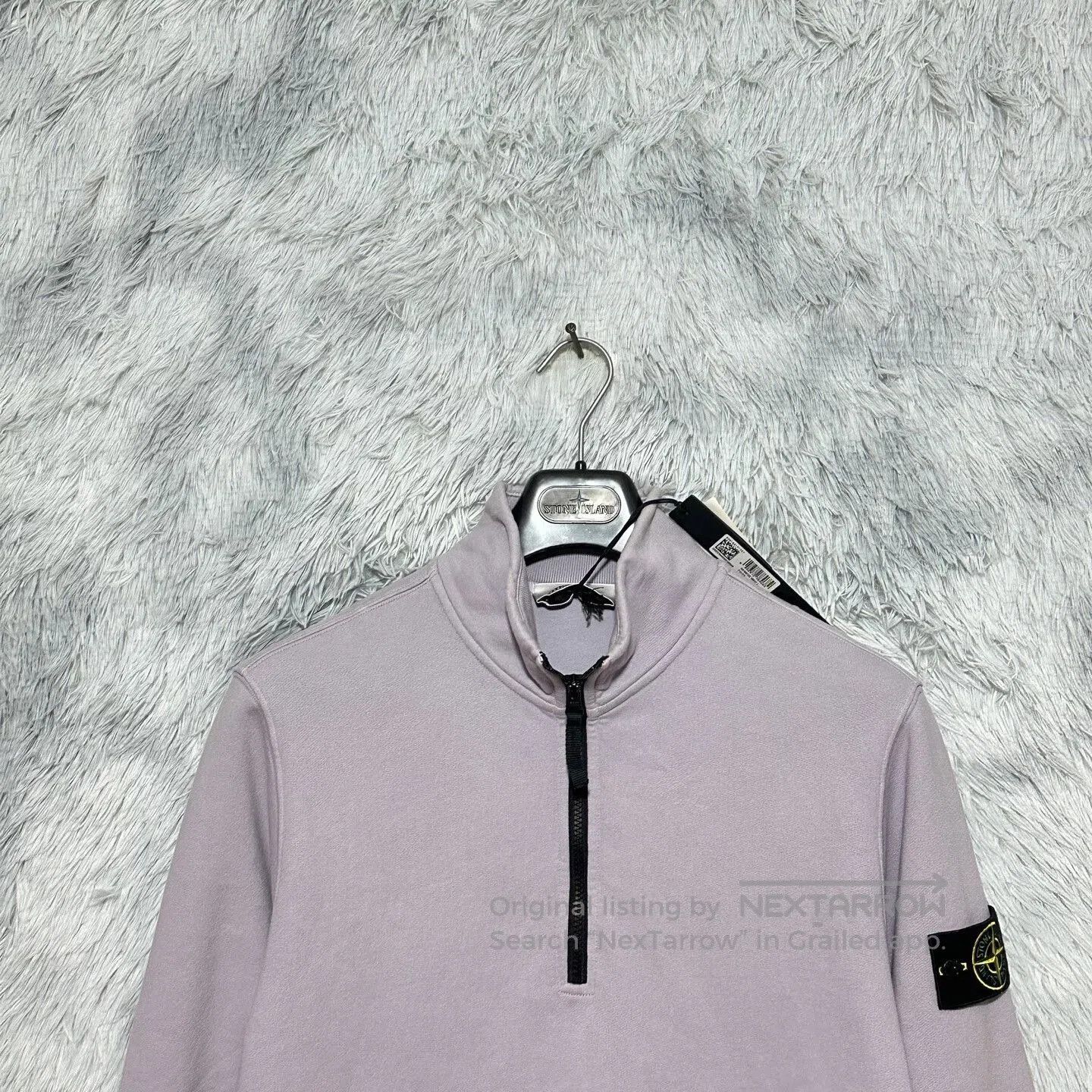 Stone Island stone island half-zip pullover in light purple. Size US L / EU 52-54 / 3 - 3 Thumbnail