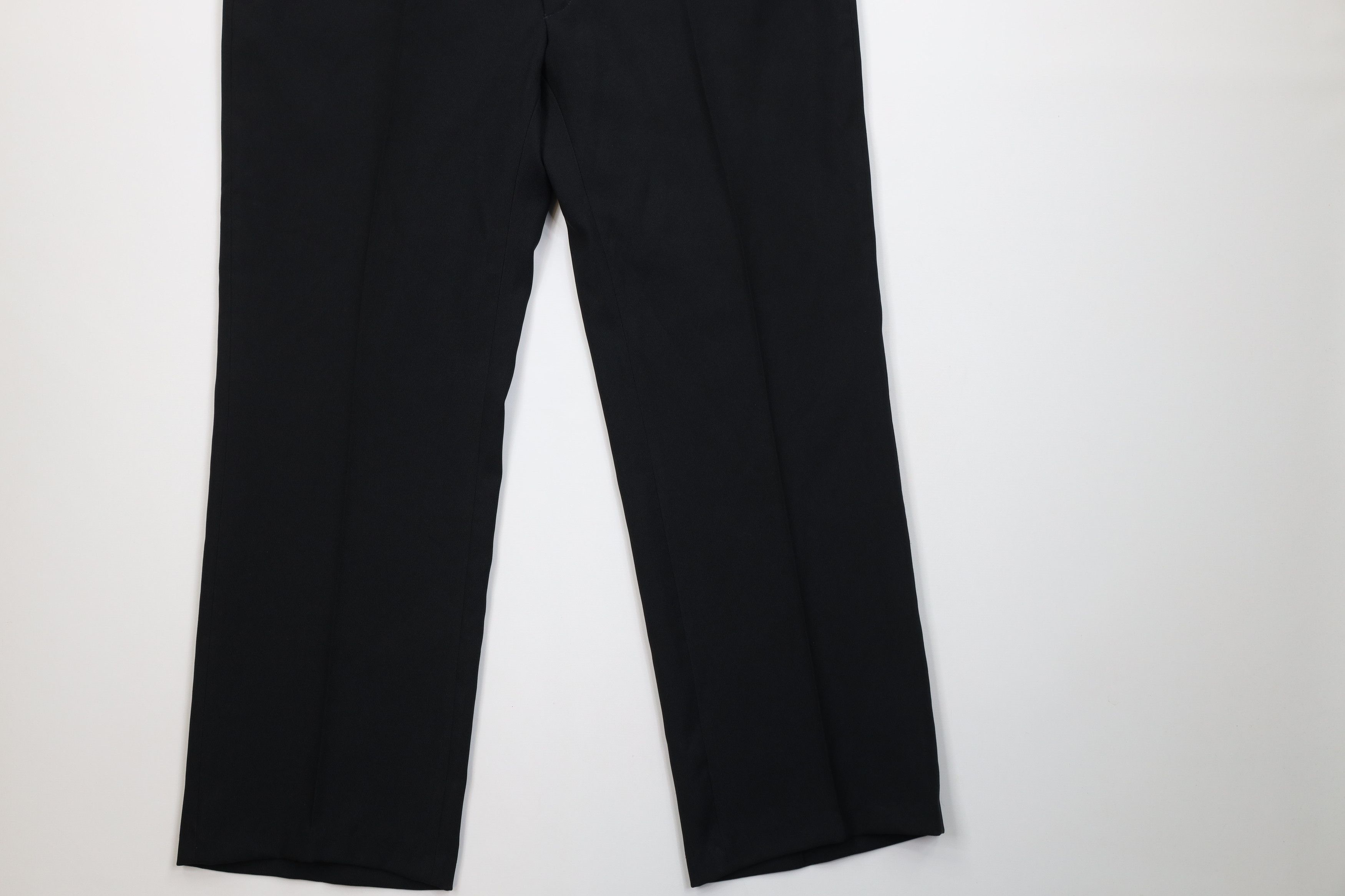 Vintage Vintage 70s Streetwear Flared Wide Leg Chino Pants Black USA Size US 38 / EU 54 - 4 Thumbnail
