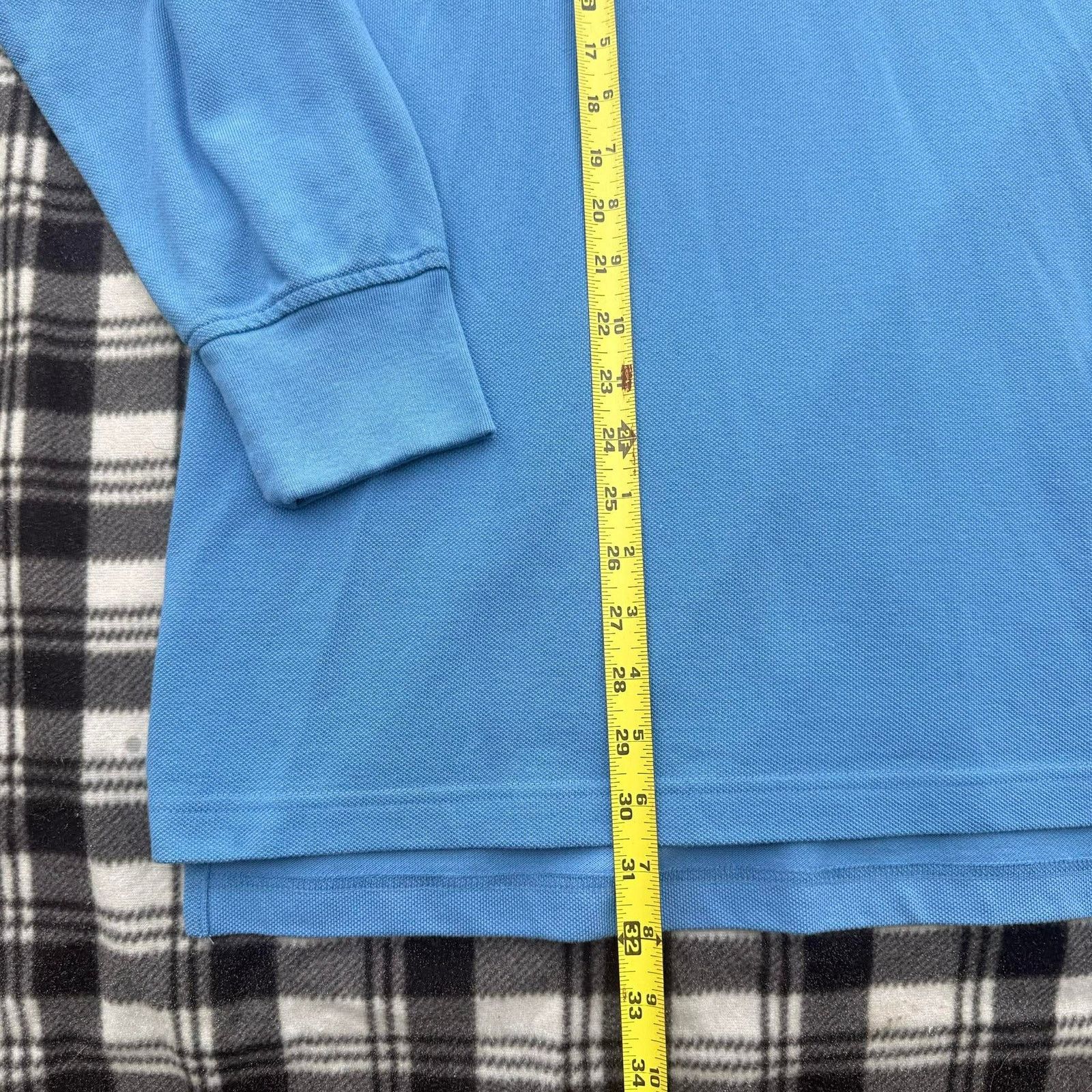 Tommy Hilfiger NWT Tommy Hilfiger Long Sleeve Polo Shirt Light Blue Size US L / EU 52-54 / 3 - 5 Thumbnail