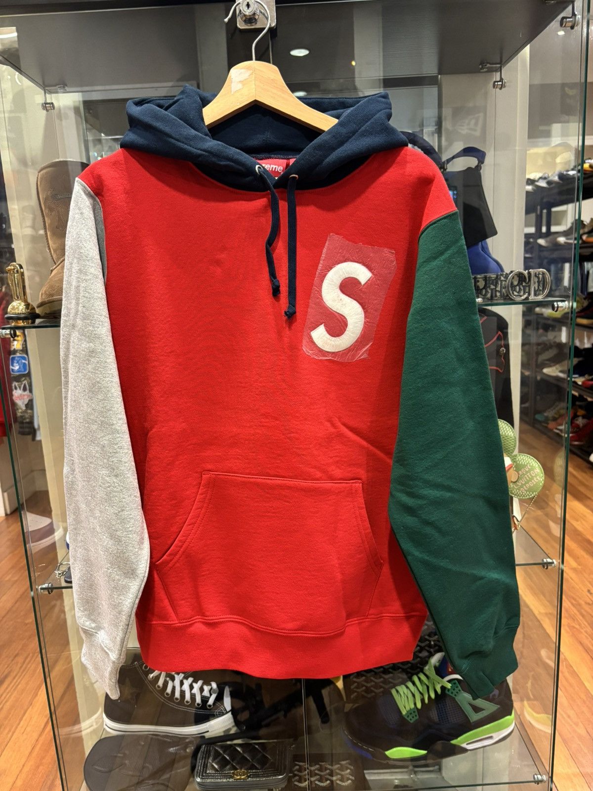 Supreme Supreme S Logo Colorblocked Hooded Sweatshirt Size US M / EU 48-50 / 2 - 1 Thumbnail