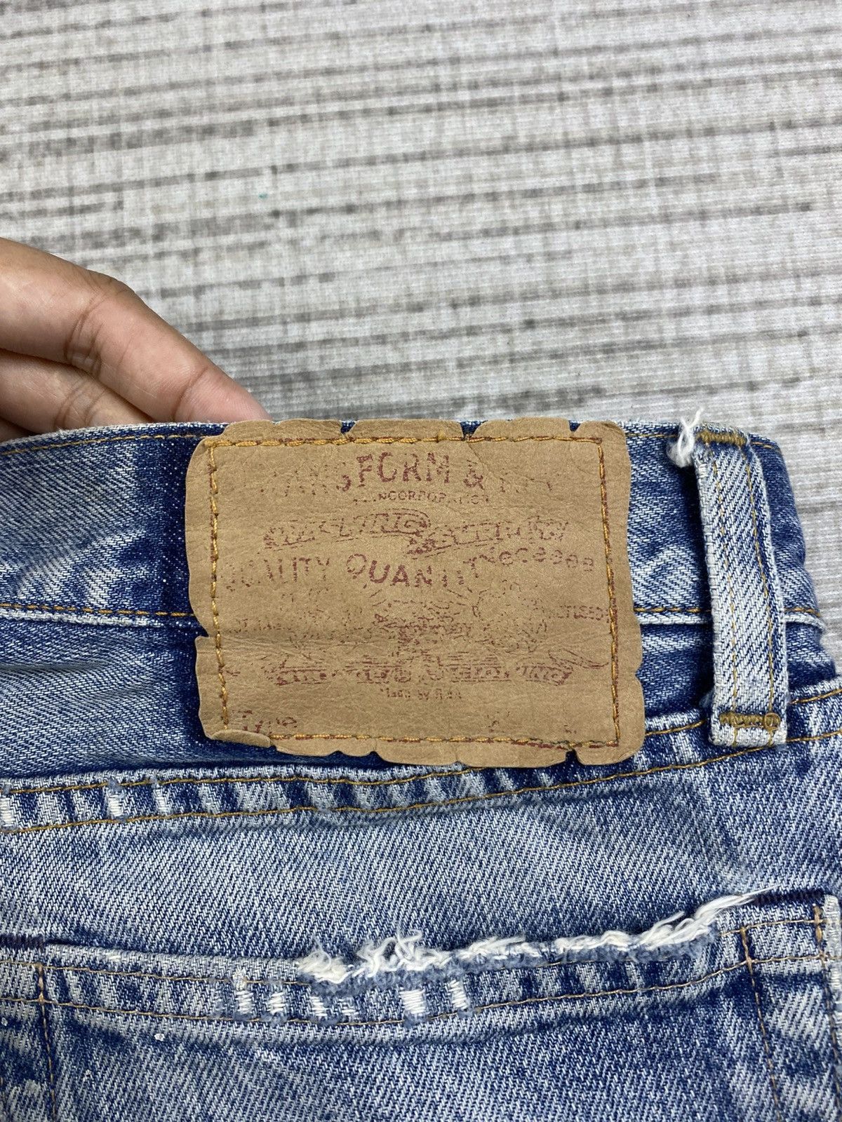Japanese Brand Vintage Hysteric Glamour RNA Selvedge Splatter Paint Jeans Size US 32 / EU 48 - 14 Thumbnail