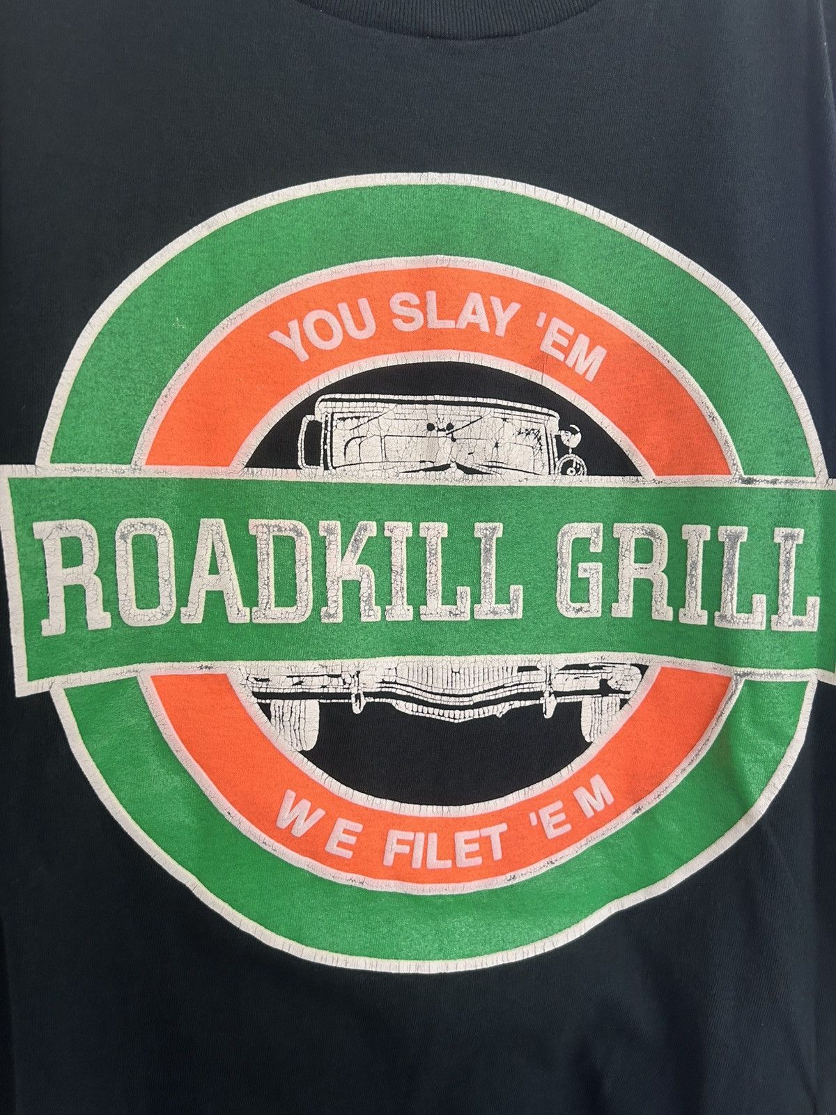 Vintage Vintage Roadkill Grill You Slay Em We Filet Em Graphic Tee Size US XL / EU 56 / 4 - 3 Thumbnail
