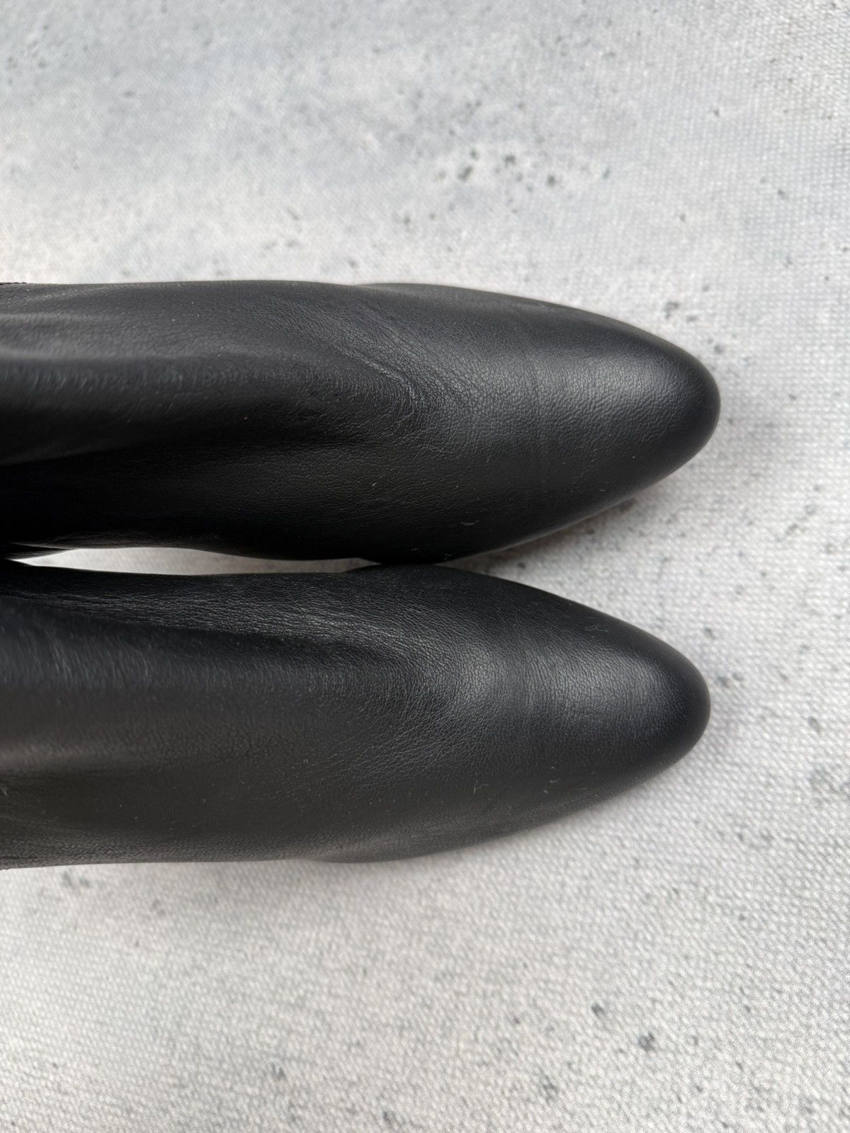 Jimmy Choo Jimmy Choo Black Leather Ankle Boots Stiletto Heels Italy Size US 7 / IT 37 - 7 Thumbnail