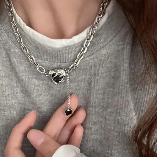 VIBE Heart y2k Necklace Size ONE SIZE - 2 Thumbnail