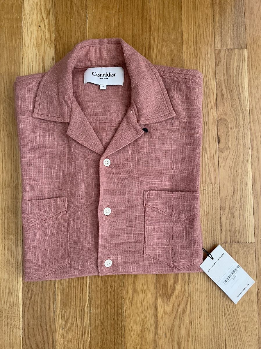 Corridor Corridor Super Slub Summer Shirt Dusty Rose Size US S / EU 44-46 / 1 - 3 Thumbnail