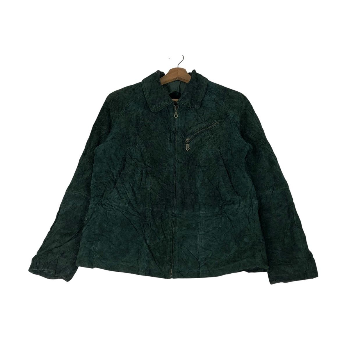 Japanese Brand 🔥VINTAGE CHORE LEATHER JACKET OUT BROOK ISSEY MIYAKE Size US S / EU 44-46 / 1 - 1 Thumbnail