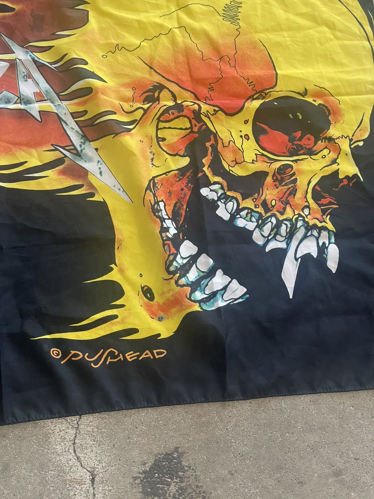 Metallica 2001 Metallica Silk Scarf | Grailed, image size:1200x1600