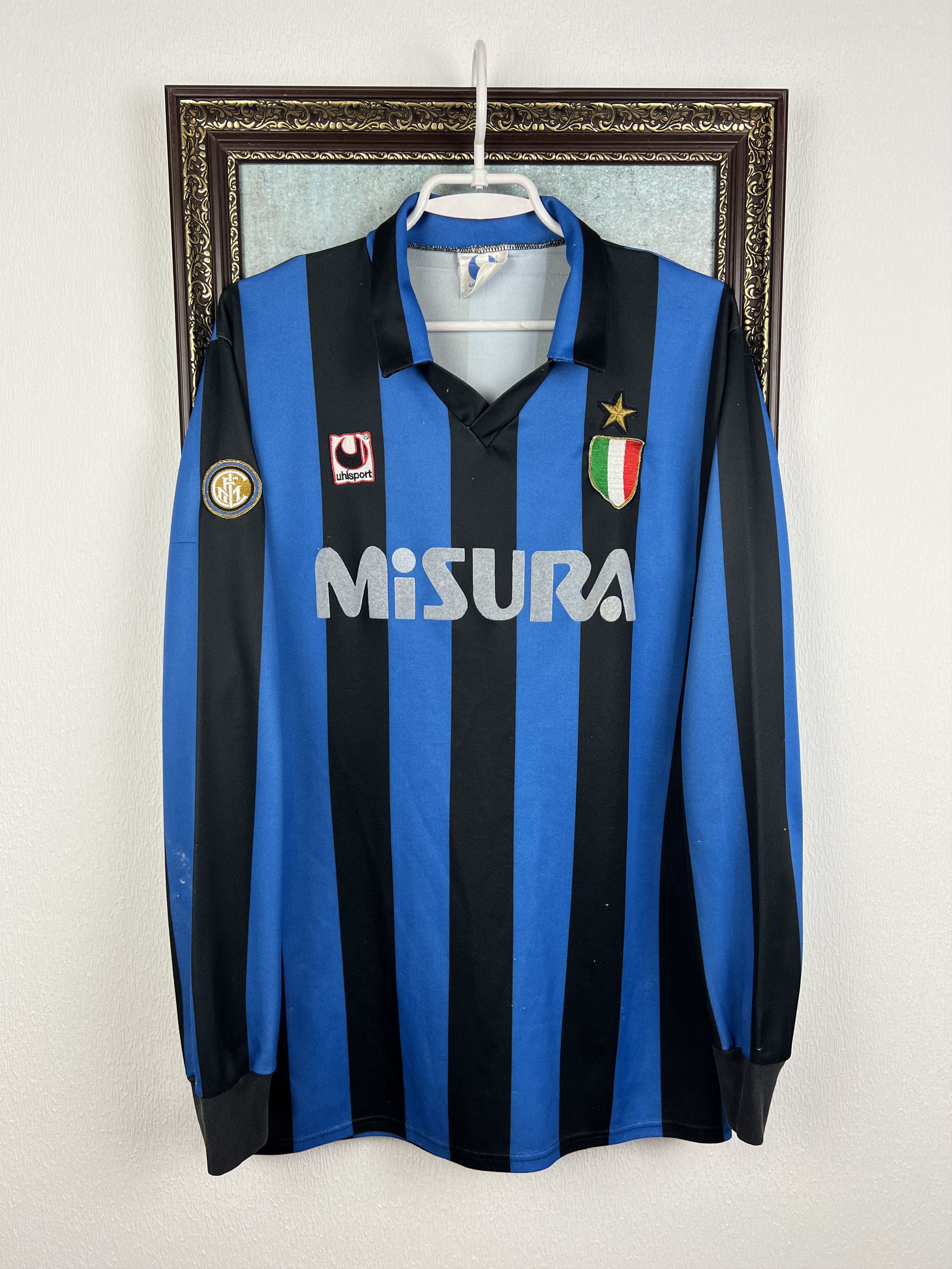 Vintage Inter Milan football shirt Soccer Long Sleeve Maglia Jersey Size US L / EU 52-54 / 3 - 1 Thumbnail