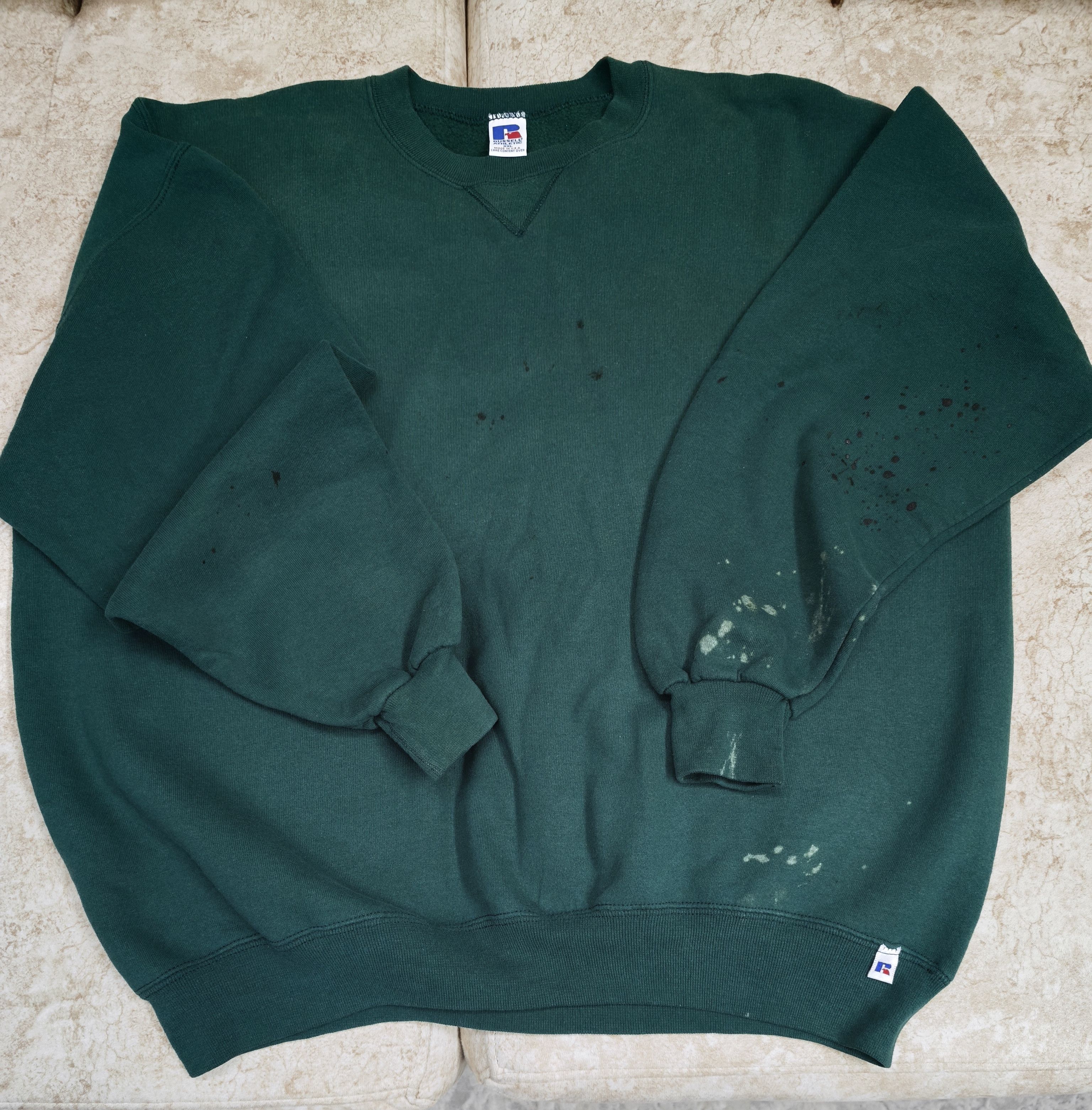 Russell Athletic Vintage Russell Athletic Distressed Boxy Hoodie Size US L / EU 52-54 / 3 - 7 Thumbnail