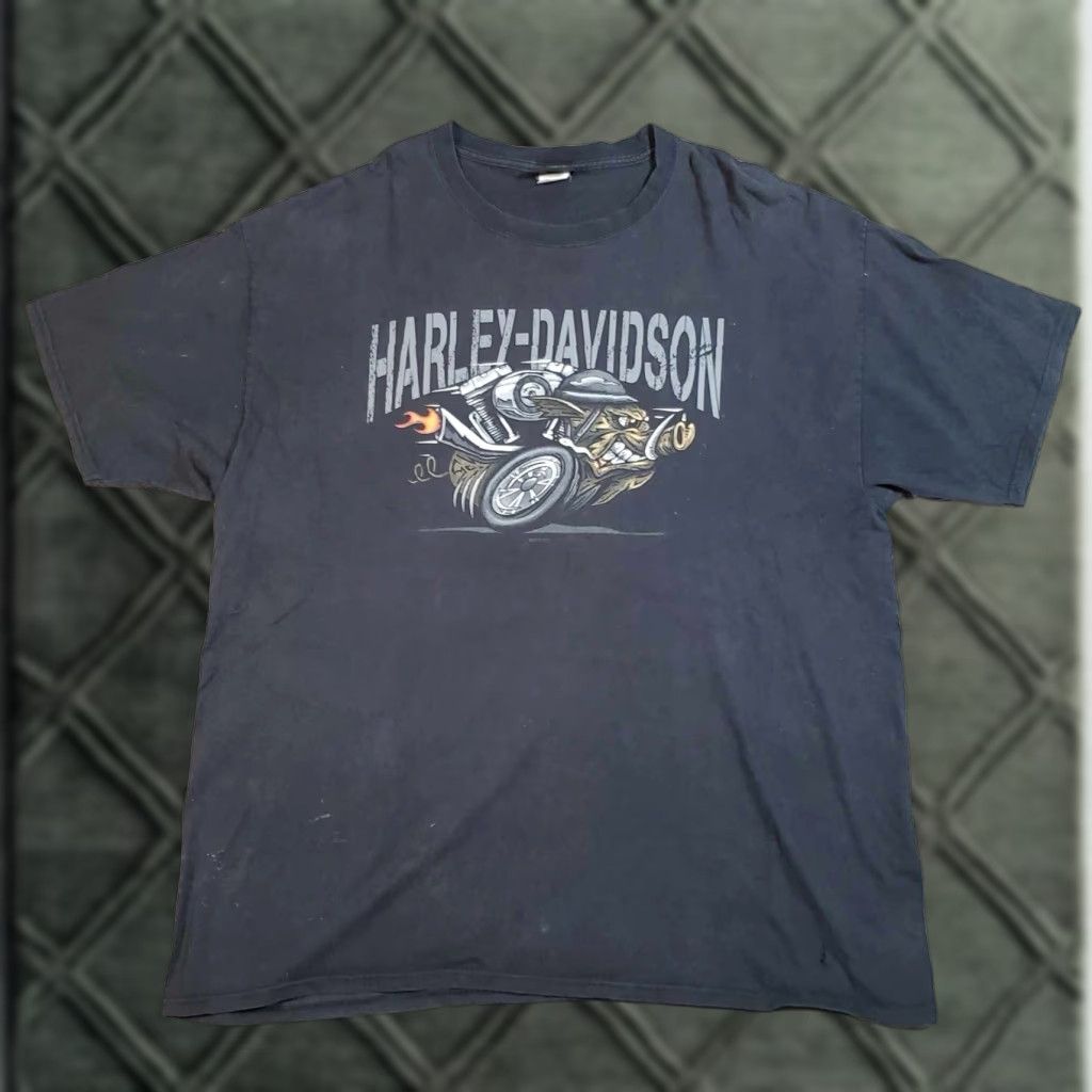 Harley Davidson VINTAGE Harley Davidson Shirt Size 2XL Pig Hog Biker Dubois PA Faded Distressed Grunge Size US XXL / EU 58 / 5 - 1 Thumbnail
