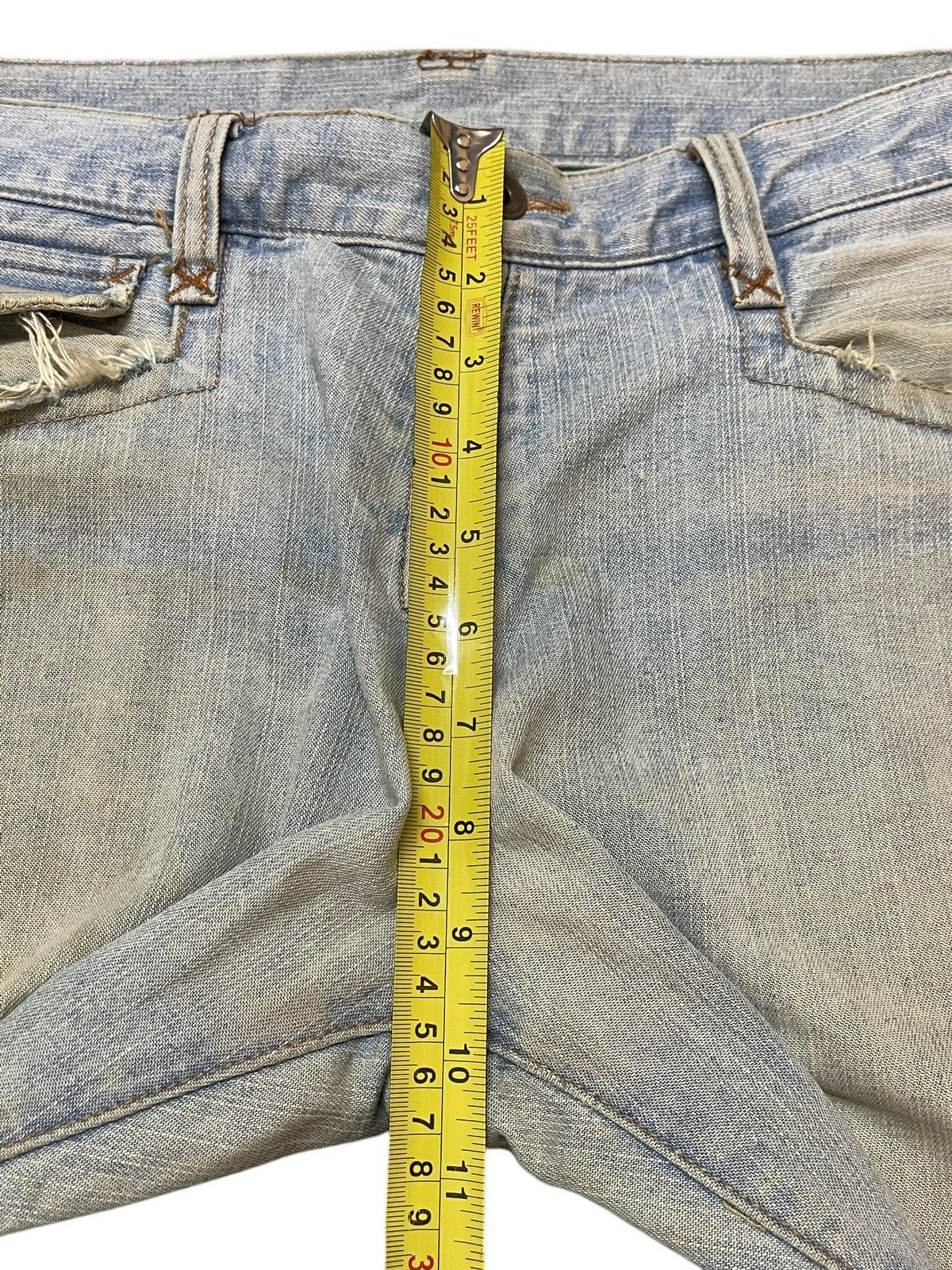 In The Attic Vintage Japanese Brand Mud Faded Wash Style Loose Jeans Size US 32 / EU 48 - 15 Thumbnail
