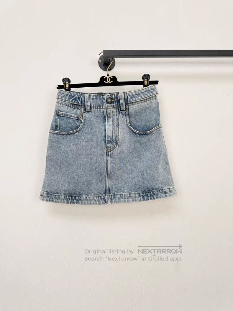 Other Louis Vuitton Denim Skirt Size 33" - 3 Thumbnail