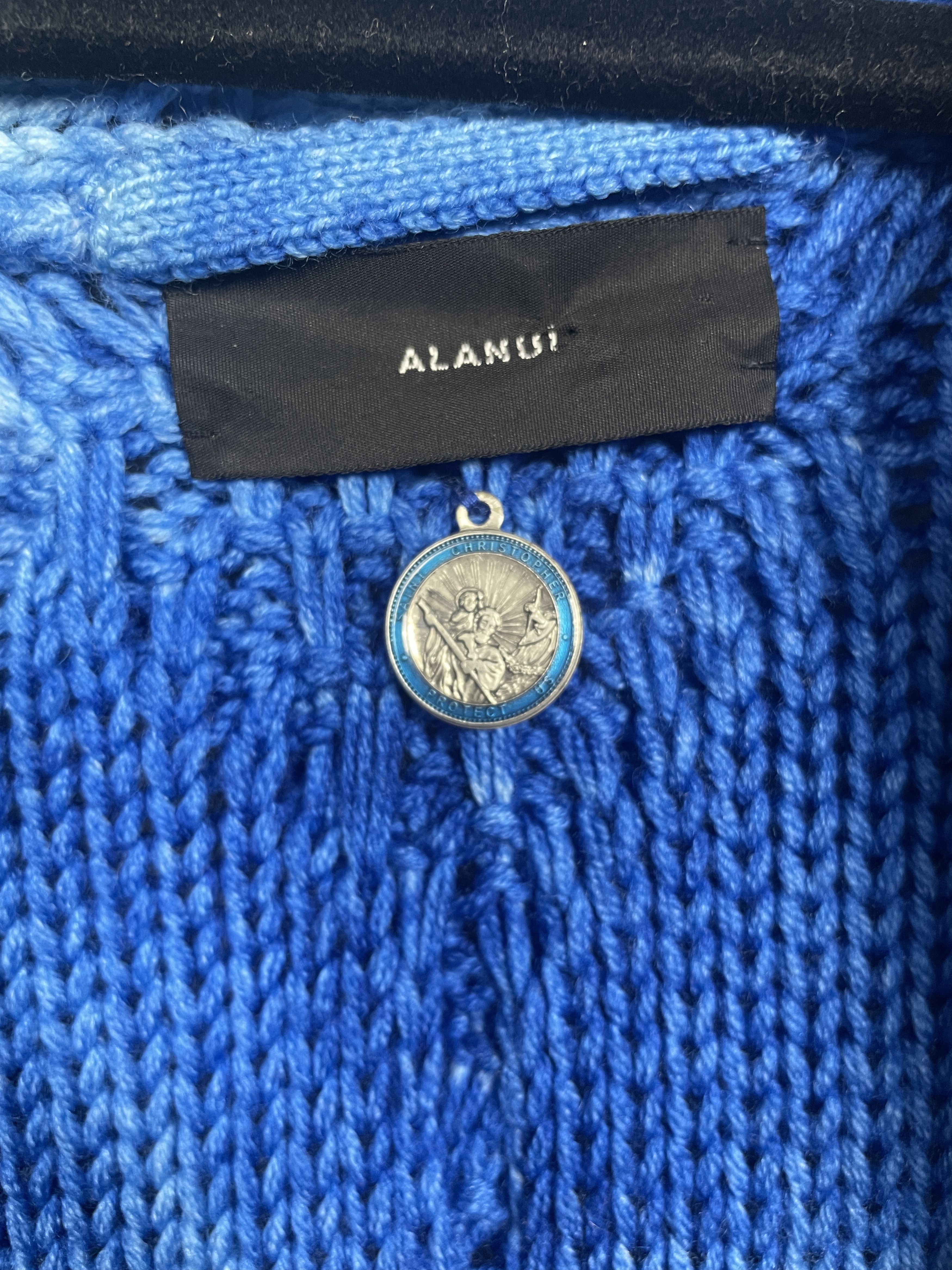 Alanui Alanui Tie-Dye Cable-Knit Cardigan sweater jacket Size US L / EU 52-54 / 3 - 5 Thumbnail