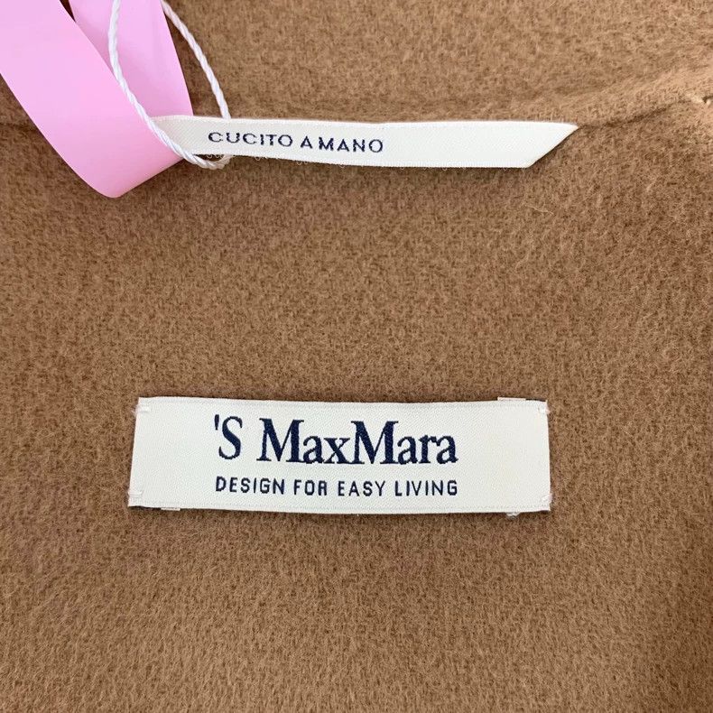 Max Mara Max Mara Dark Brown Sheepwool Lapel Belt Coat Jacket Size XS / US 0-2 / IT 36-38 - 5 Thumbnail
