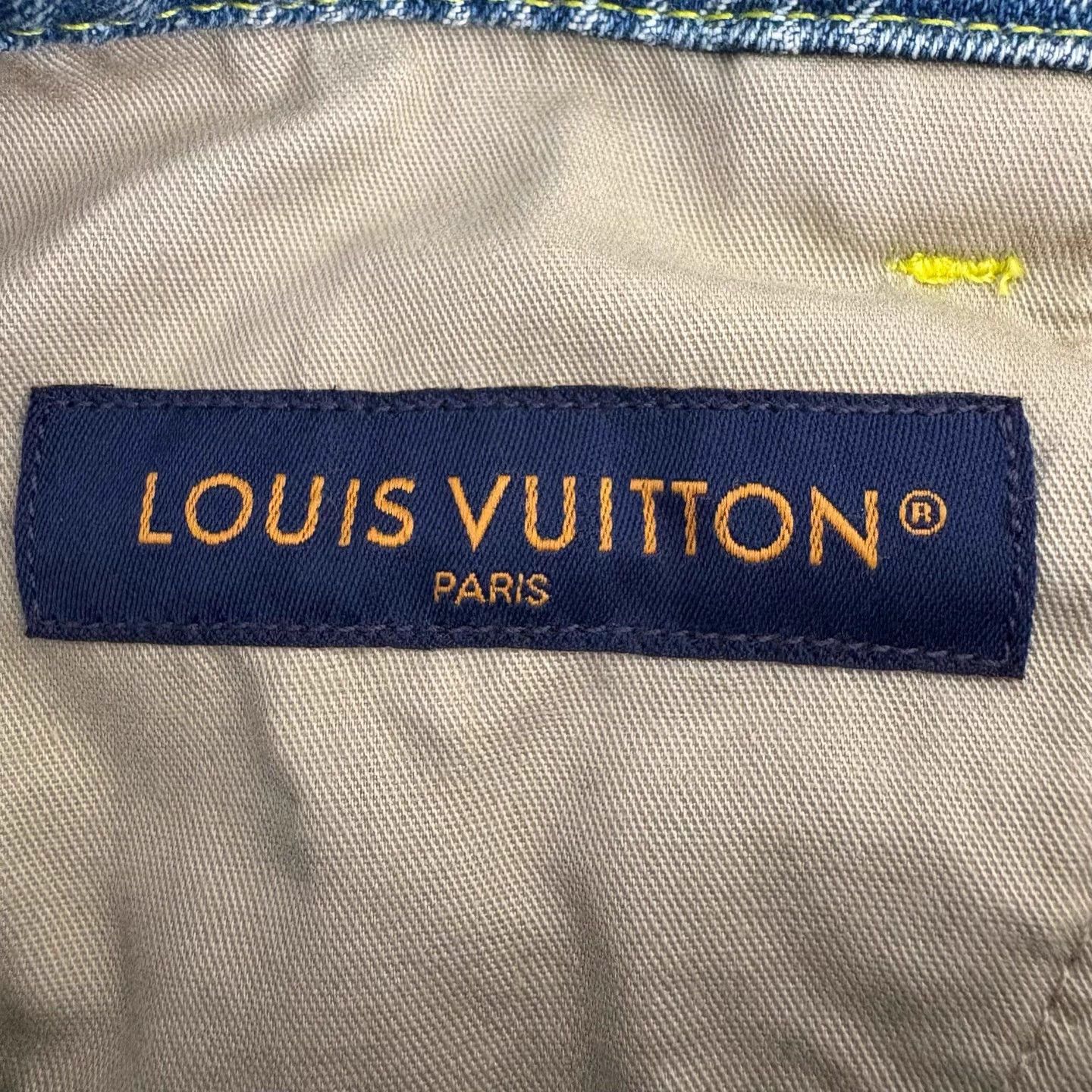 Louis Vuitton LV x Pharrell Distressed Monogram Flare Jeans 32 Size US 32 / EU 48 - 3 Thumbnail