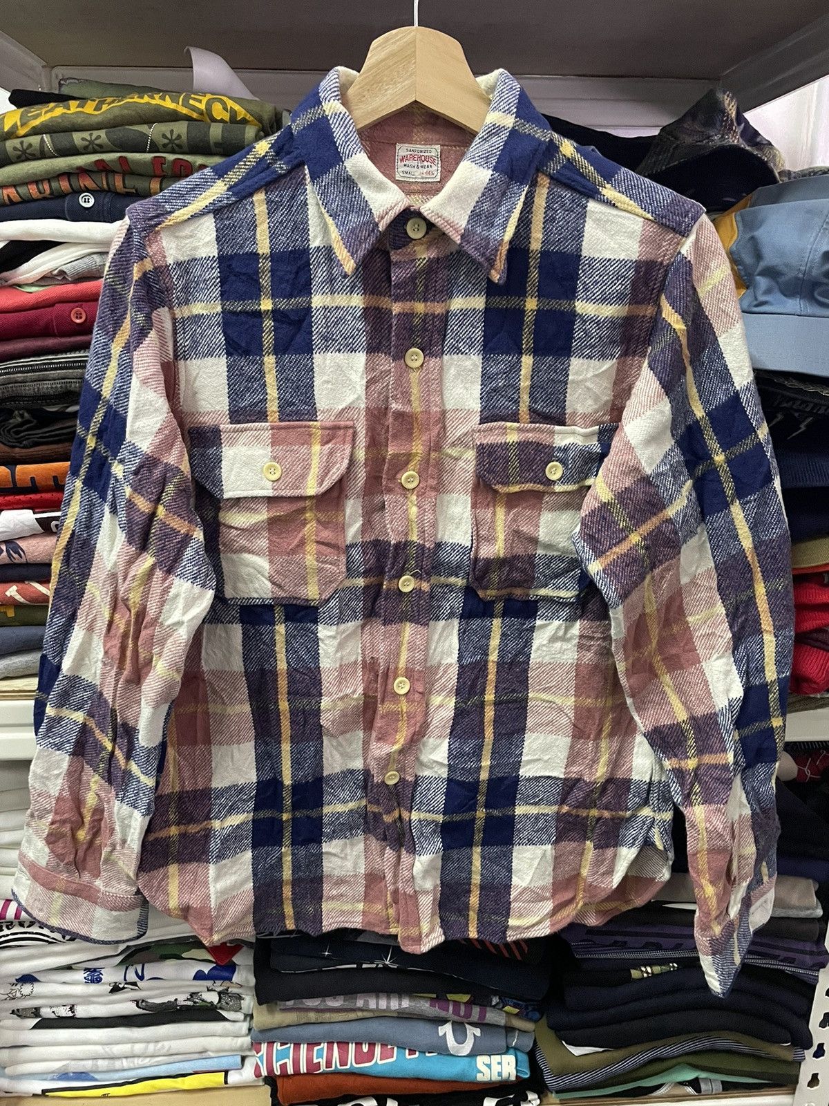 Warehouse Vintage Warehouse Flannel Shirt Selvadge Size US S / EU 44-46 / 1 - 1 Thumbnail